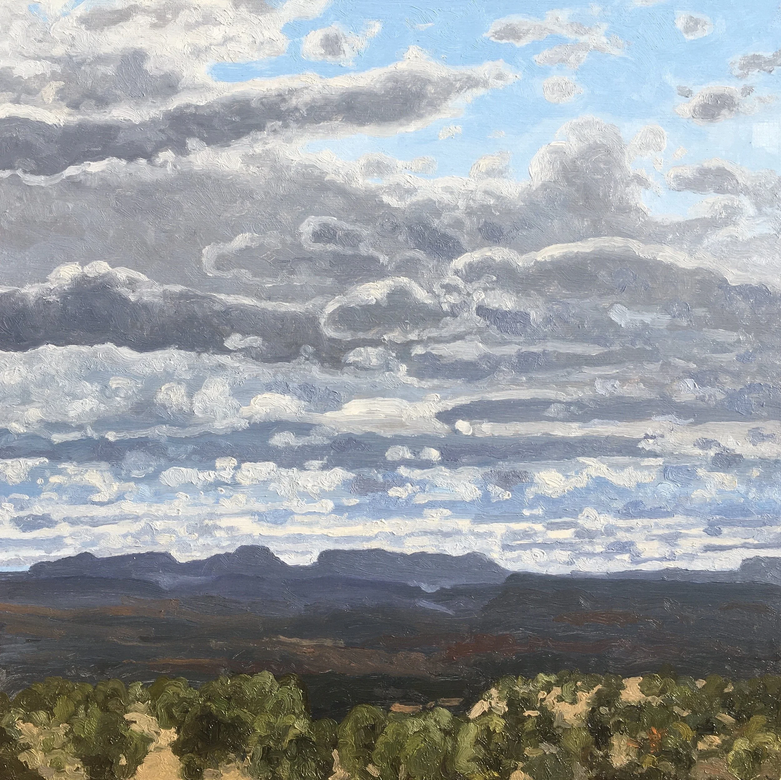  “Painting 90, Utah-2021-10” Circle Cliffs - GSENM, UT oil on wood, h 12” x w 12”, 2021 