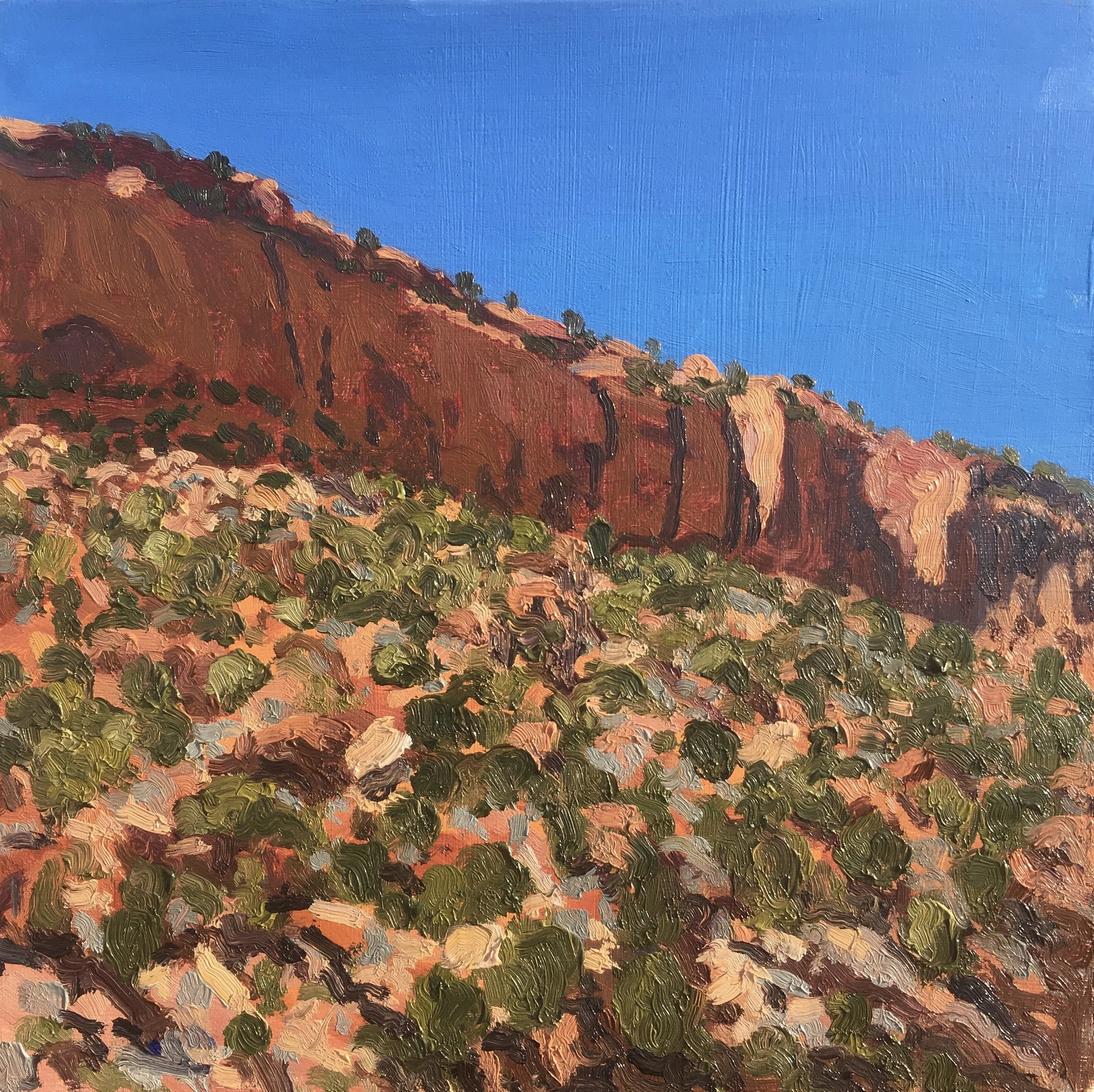  “Painting 98, Utah-2021-18” Long Canyon - GSENM, UT oil on wood, h 8” x w 8”, 2021 