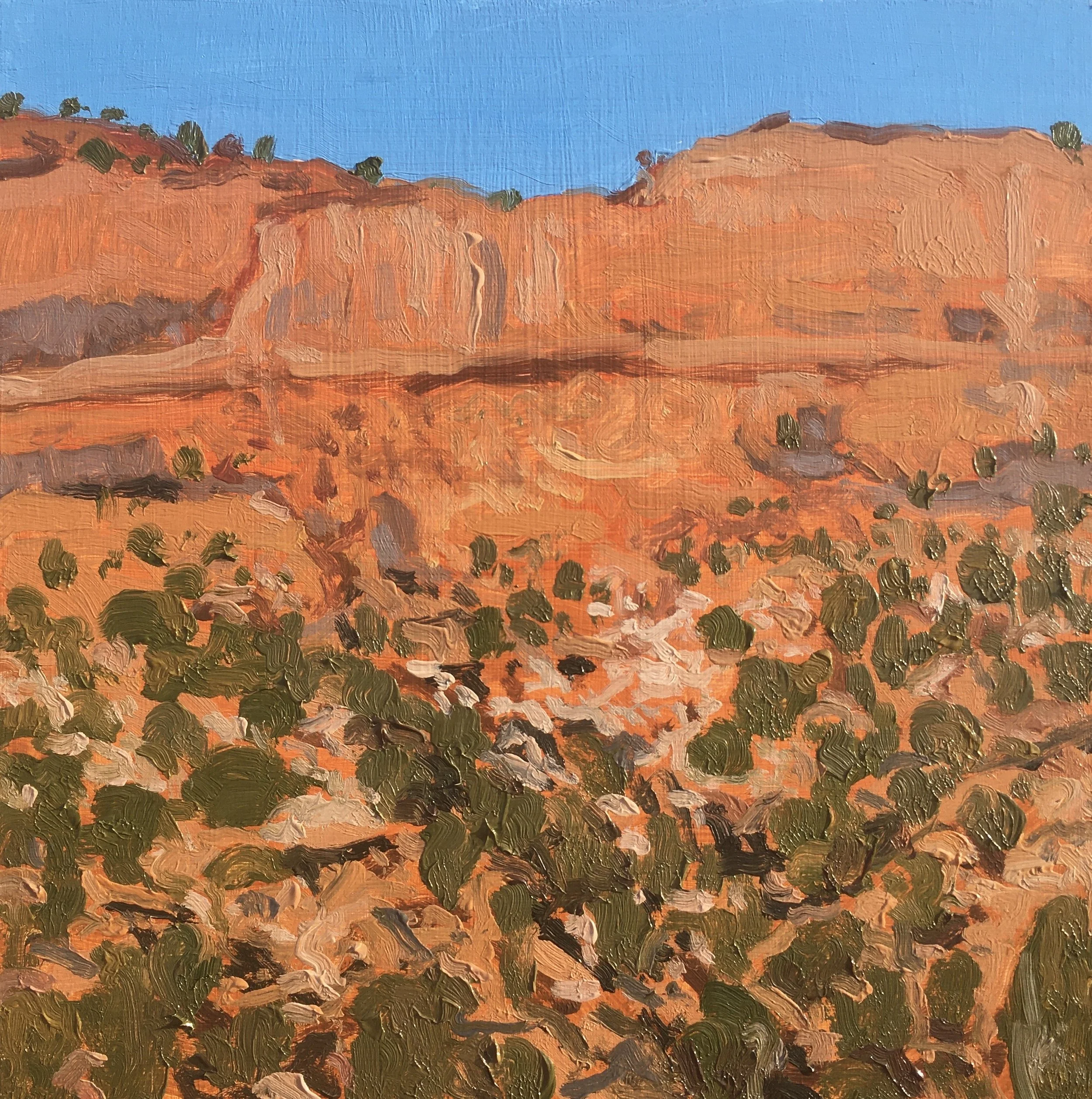  “Painting 100, Utah-2021-20” Long Canyon - GSENM, UT oil on wood, h 8” x w 8”, 2021 