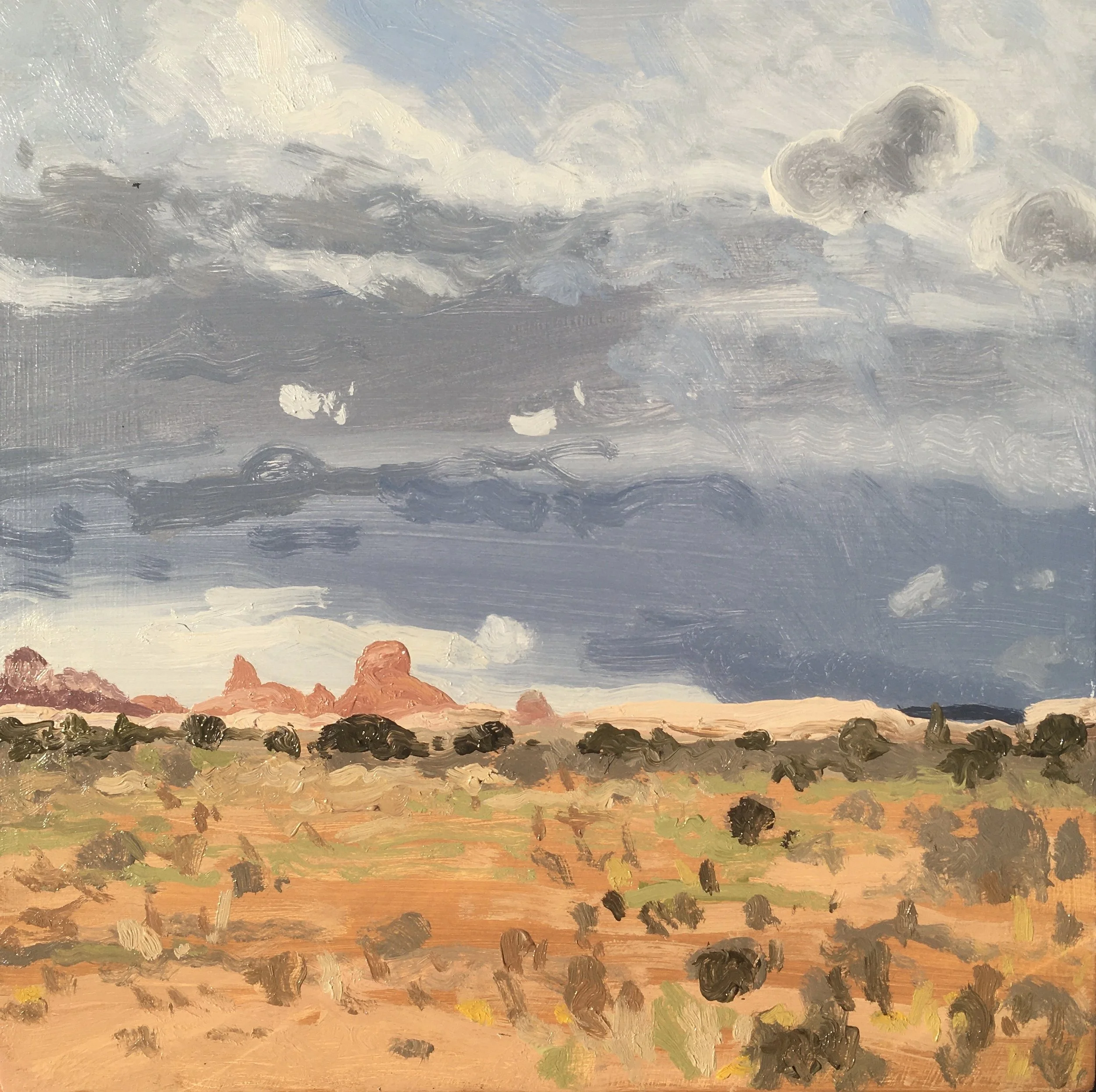  “Painting 110, Utah-2021-30” Canyonlands - Needles District, UT oil on wood, h 8” x w 8”, 2021 