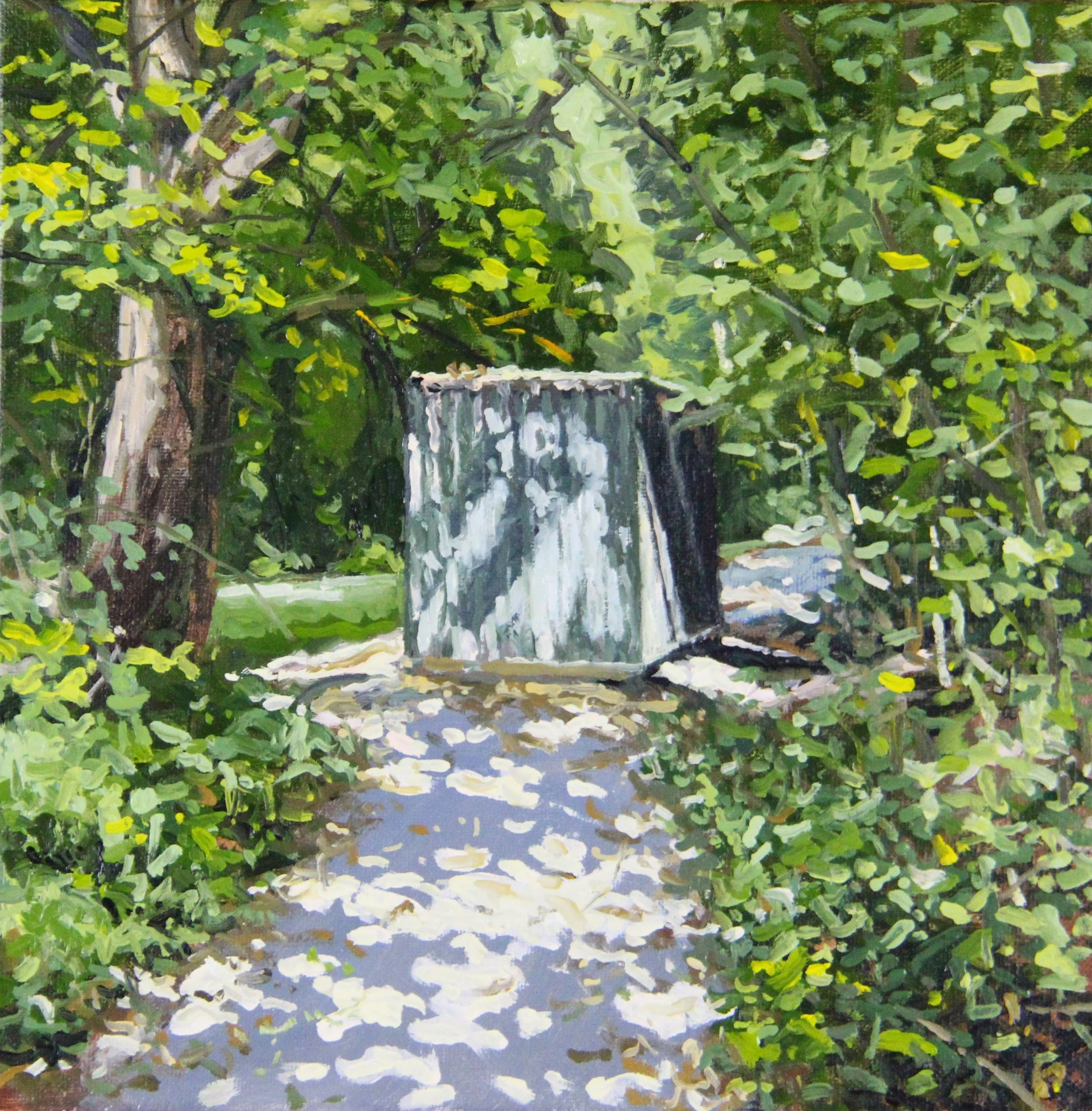  “Forestry - 05” oil on canvas, h 12” x w 12”, 2019 