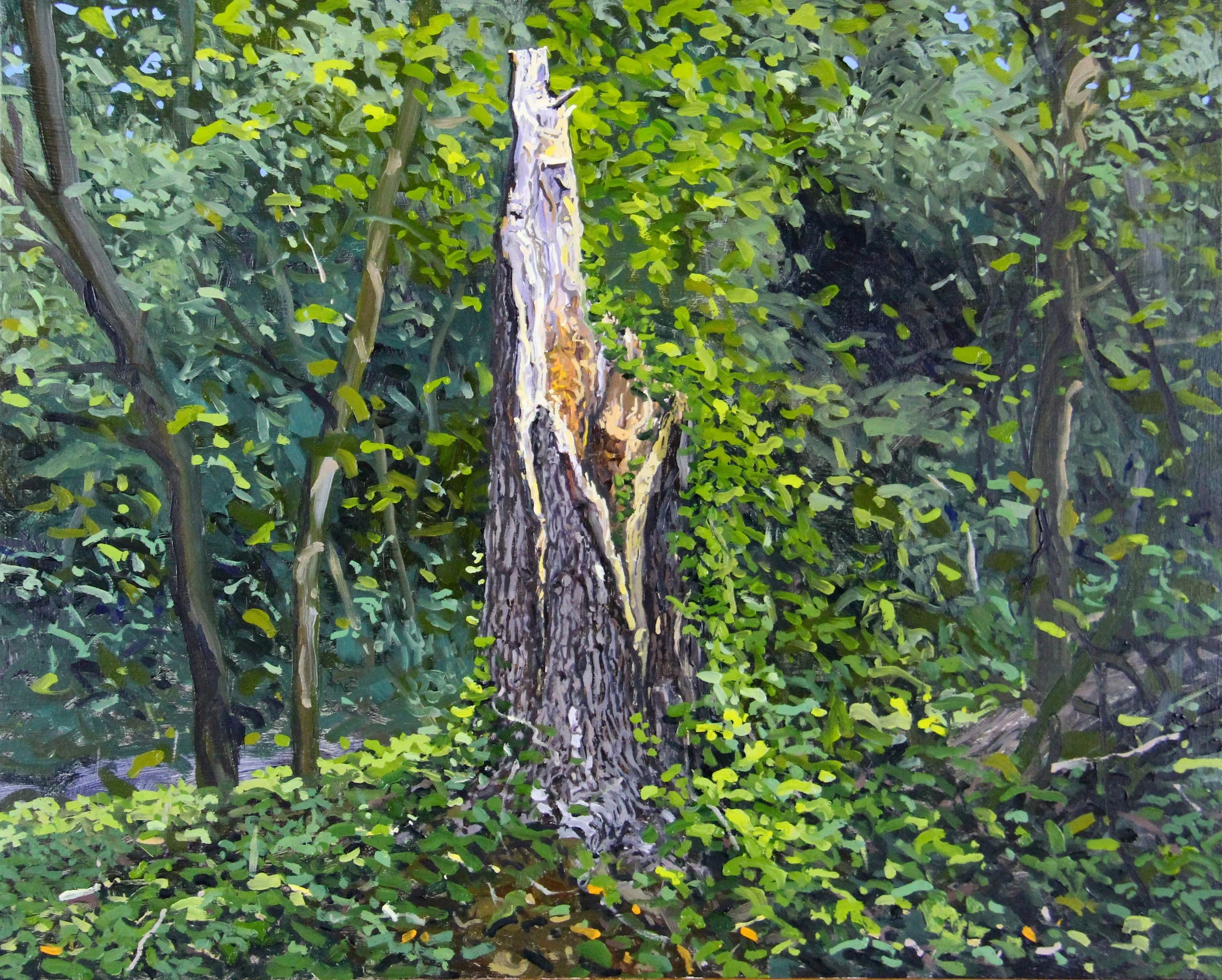  “Stump” oil on masonite, h 16” x w 20”, 2019 
