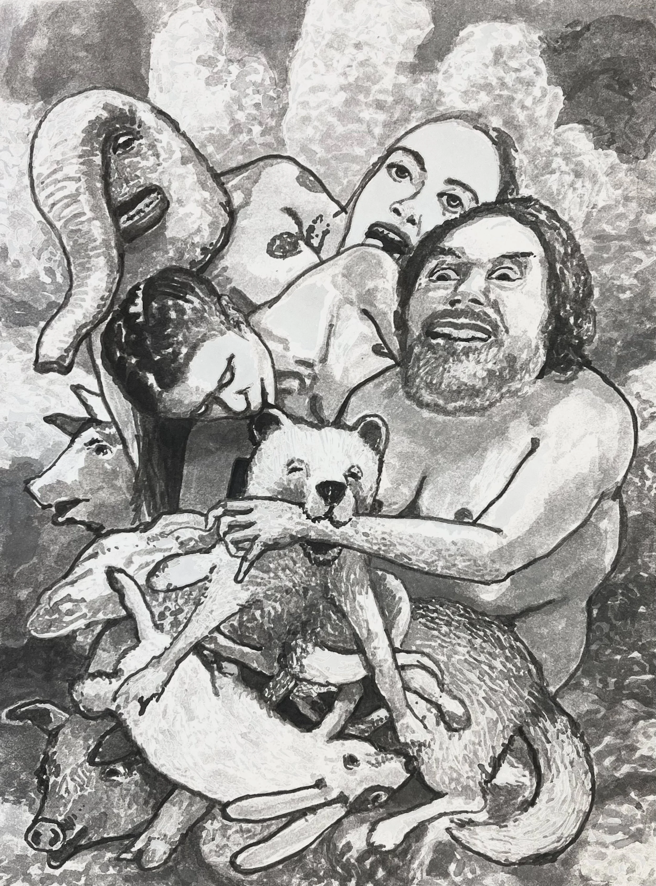  ink on paper, h 12” x w 9”, 2022 