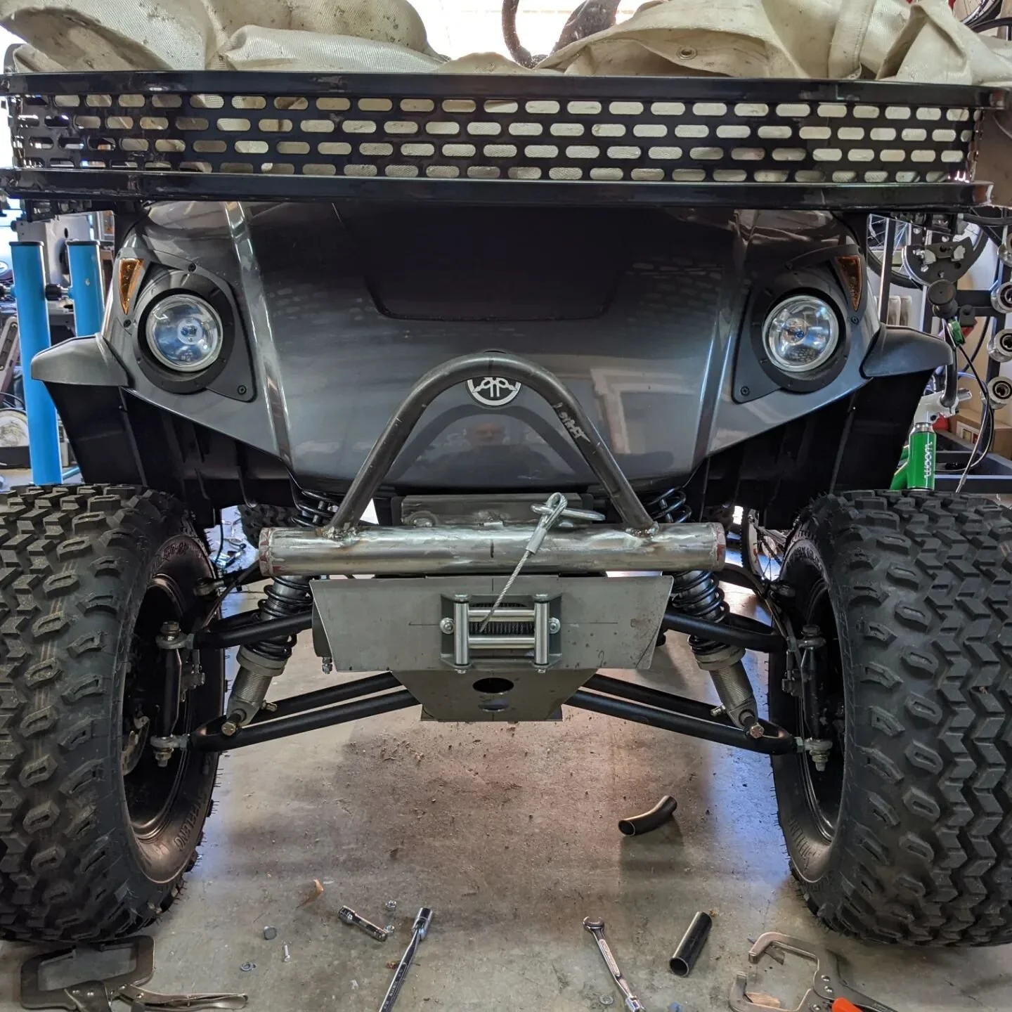 Bumper done..
.
.
.
.
 #customshit #offroad #scrambler #chopper #biker #custom #motolife #hammetformed #overlanding #yamaha