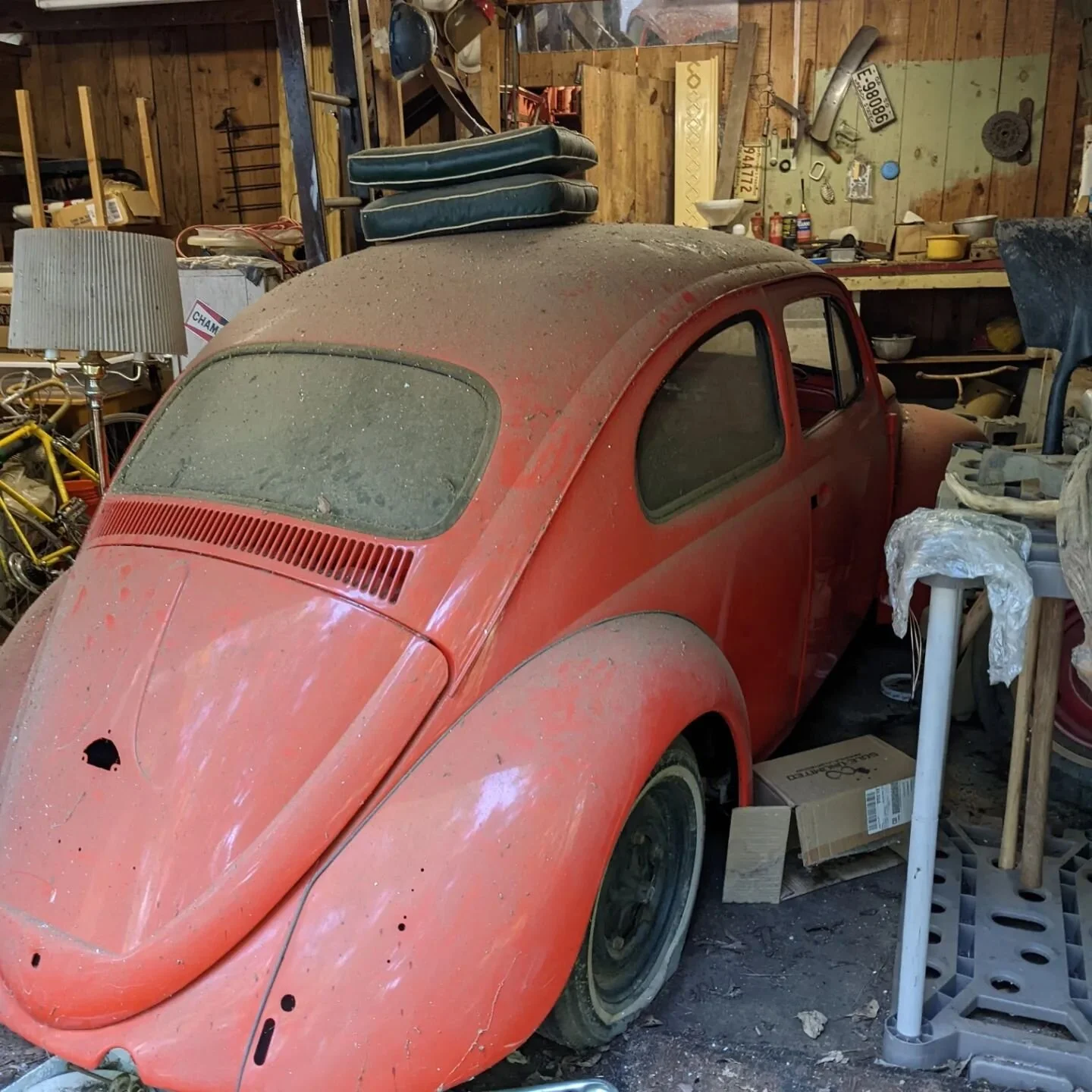 New project 1958 vw beetle 
.
.
.
.
#vw #aircooled #beetle #barnfind #vwbug