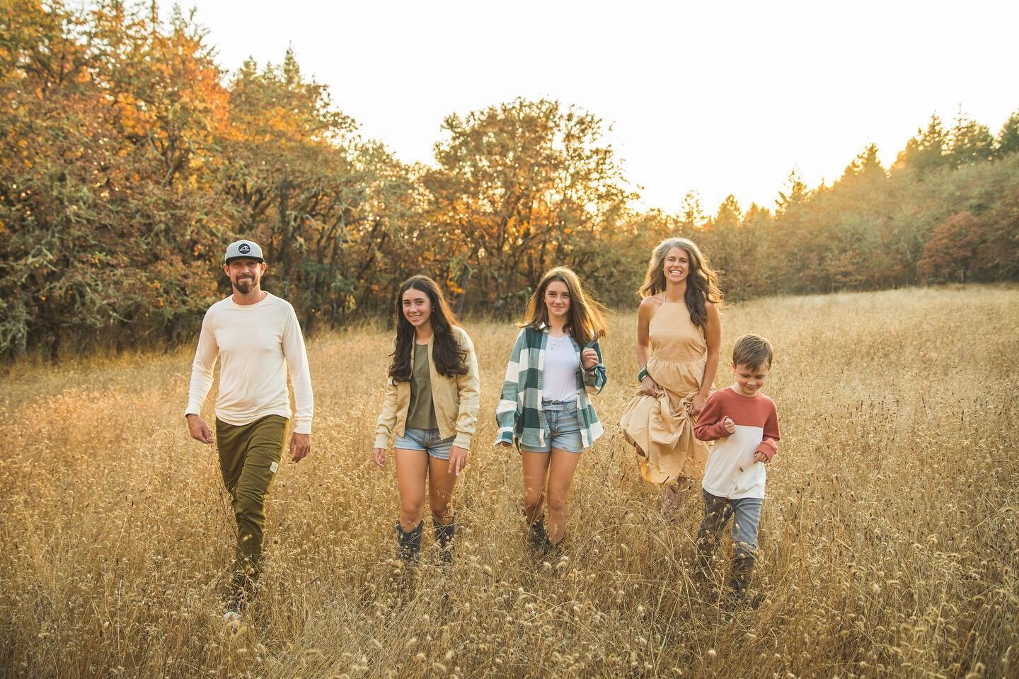 I&rsquo;ve been returning to the same location with this beloved family for a few years now and it just keeps getting better and better.

The golden October sunset, the yellow grass and the light in the trees are all the same - but those kiddos are g