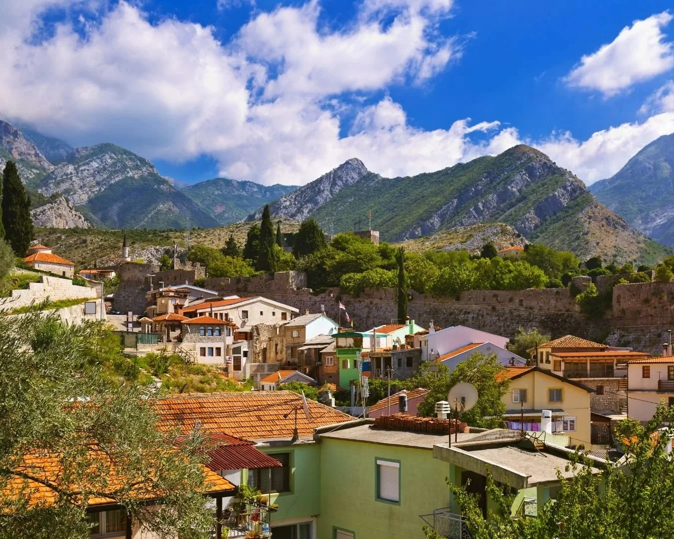 View of Bar, Montenegro.
