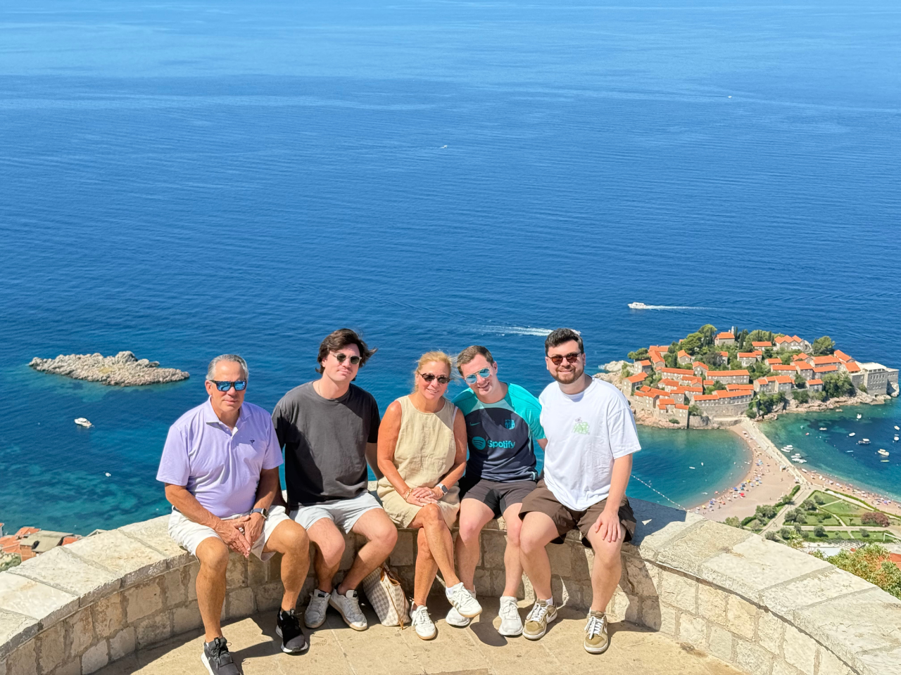 scenic views over sveti stefan private tour