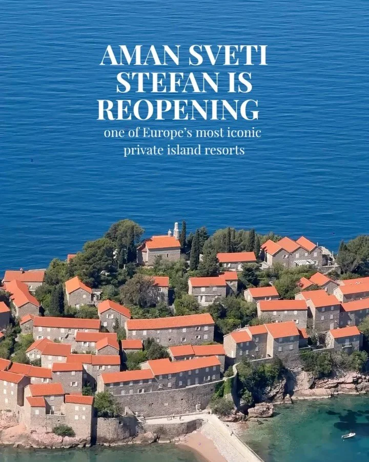 Few will ever experience this.👀🔜

Aman Sveti Stefan, the legendary 15th-century island retreat on the Adriatic, is set to reopen for the 2026 summer season, offering a level of privacy and exclusivity rarely found
anywhere in Europe.

From its hist