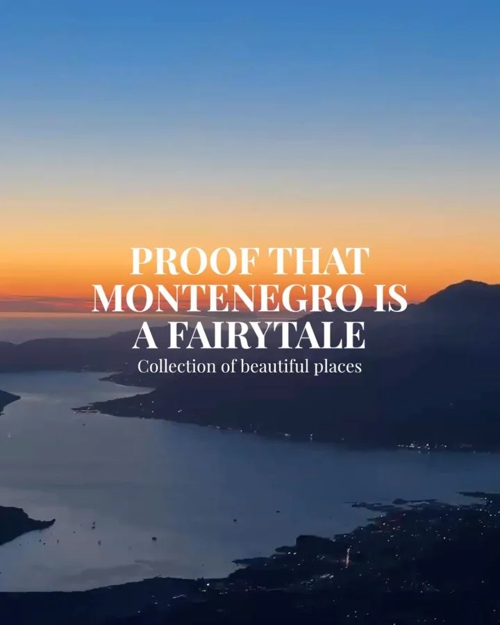 Montenegro doesn&rsquo;t feel like a place you just visit.☺️

It feels like a story you step into.

One moment you&rsquo;re by the sea, the next you&rsquo;re surrounded by mountains, then you&rsquo;re walking through old stone towns that feel like th