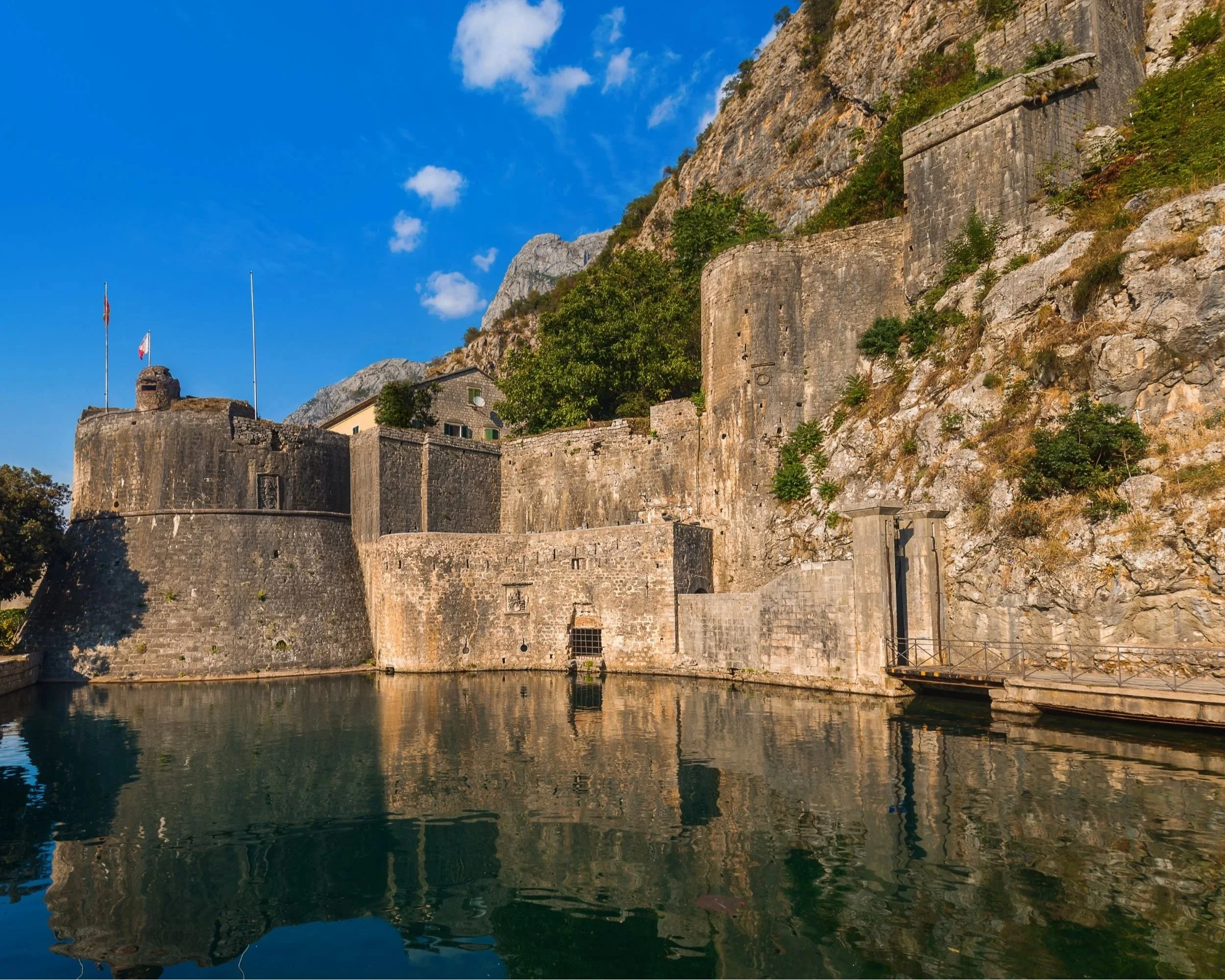 Kotor Old Town walls overlooking the Bay of Kotor