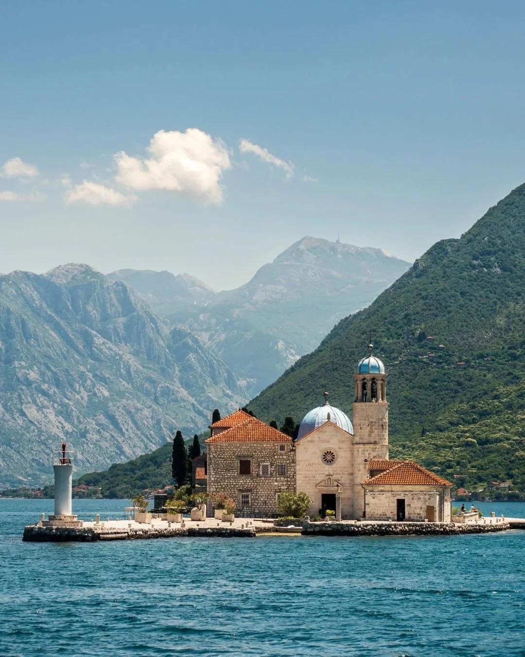 Our Lady of the Rocks island in Perast, Bay of Kotor, Montenegro