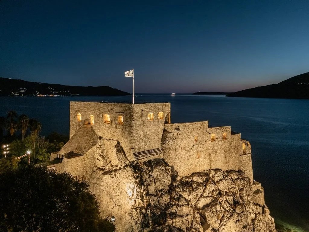 Forte Mare fortress in Herceg Novi, Montenegro, a historic coastal fortress with views of the Adriatic Sea.