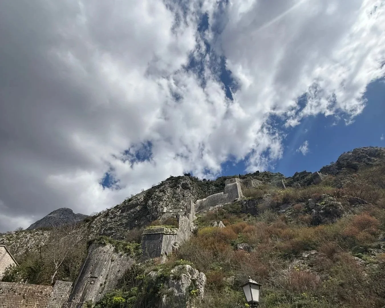 Kotor City Walls overlooking the Old Town