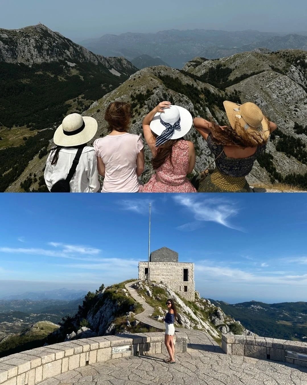 The Njegoš Mausoleum on Mount Lovćen with panoramic views