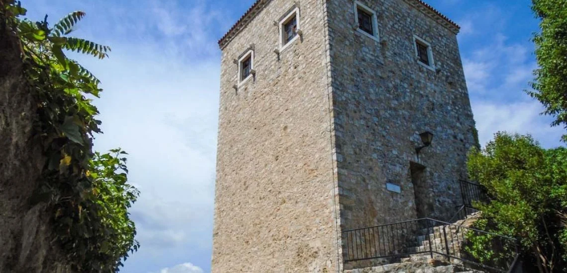 Balšić Tower in Ulcinj Old Town.