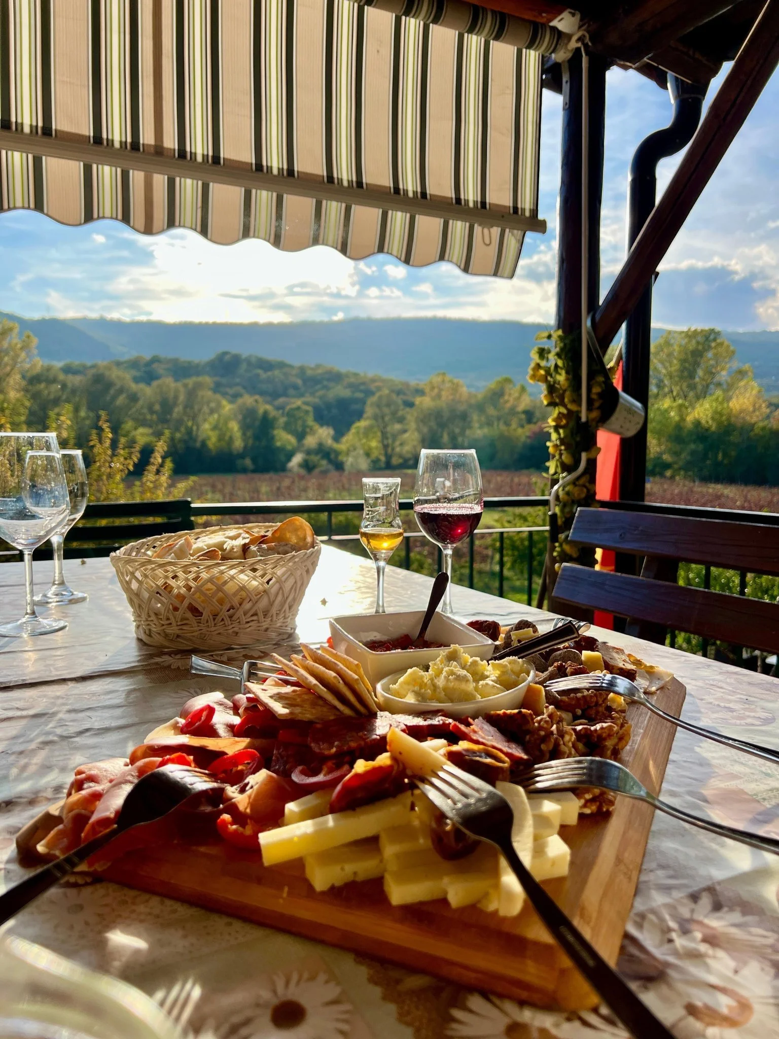 montenegro wine and food at wineyard in podgorica