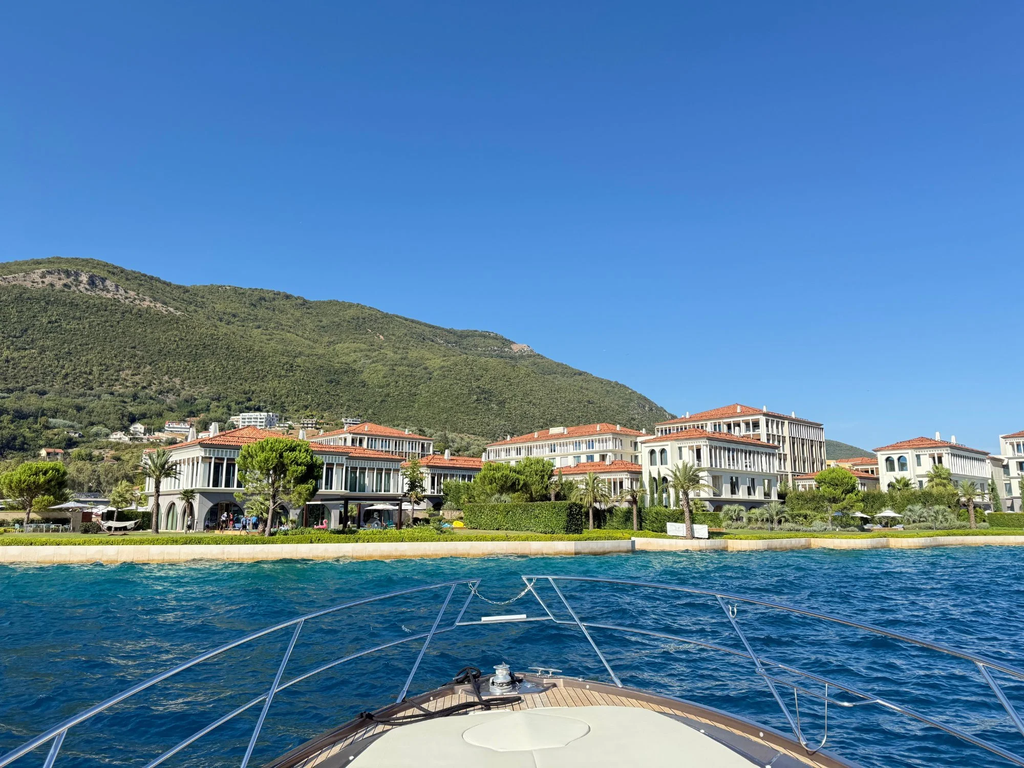 Speedboat ride in Kotor Bay, Montenegro