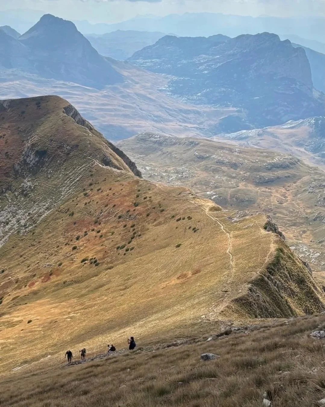 Mountain landscape in Montenegro with an autumn atmosphere in September.