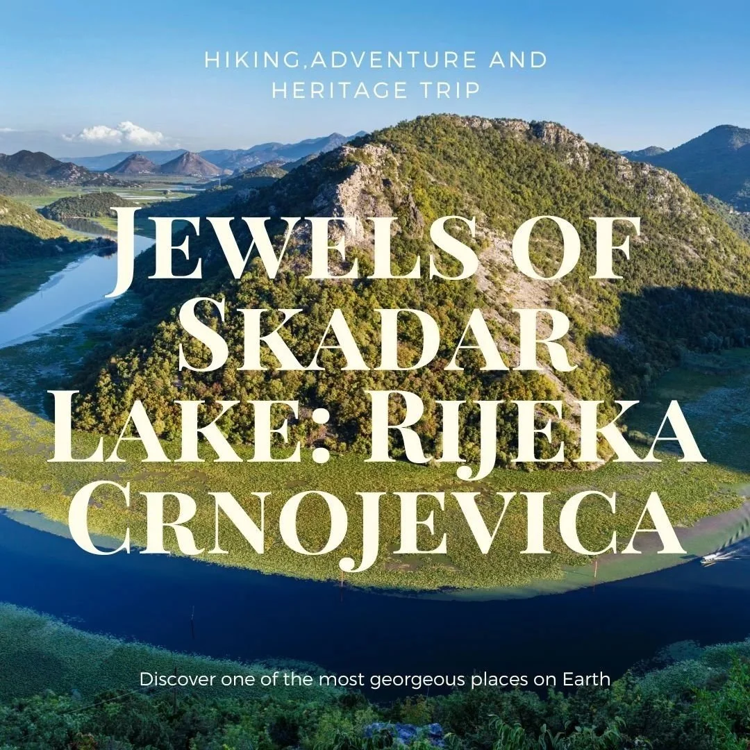 Rijeka Crnojevića on Skadar Lake in Montenegro