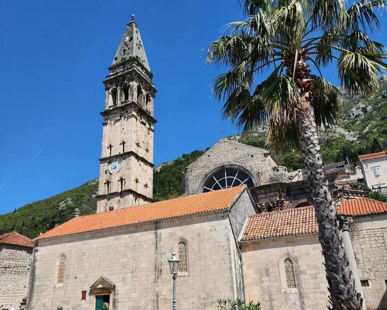 St. Nicholas Church and Bell Tower in Perast.
