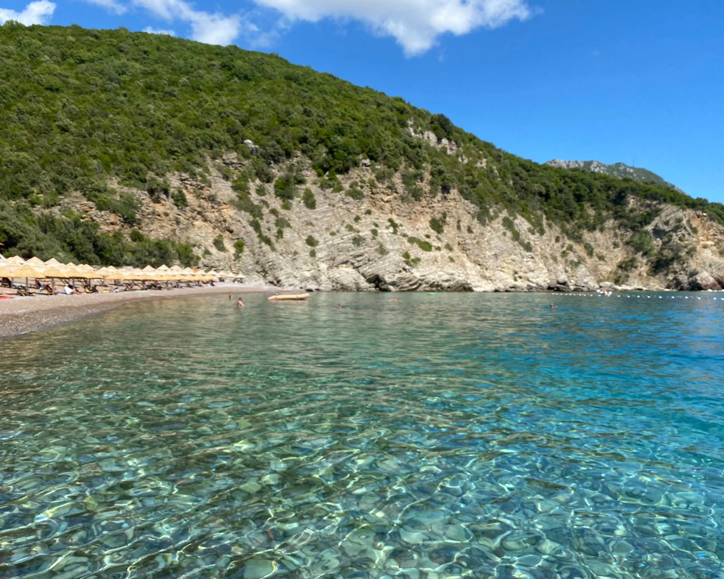 Queens beach in Čanj with a beautiful view