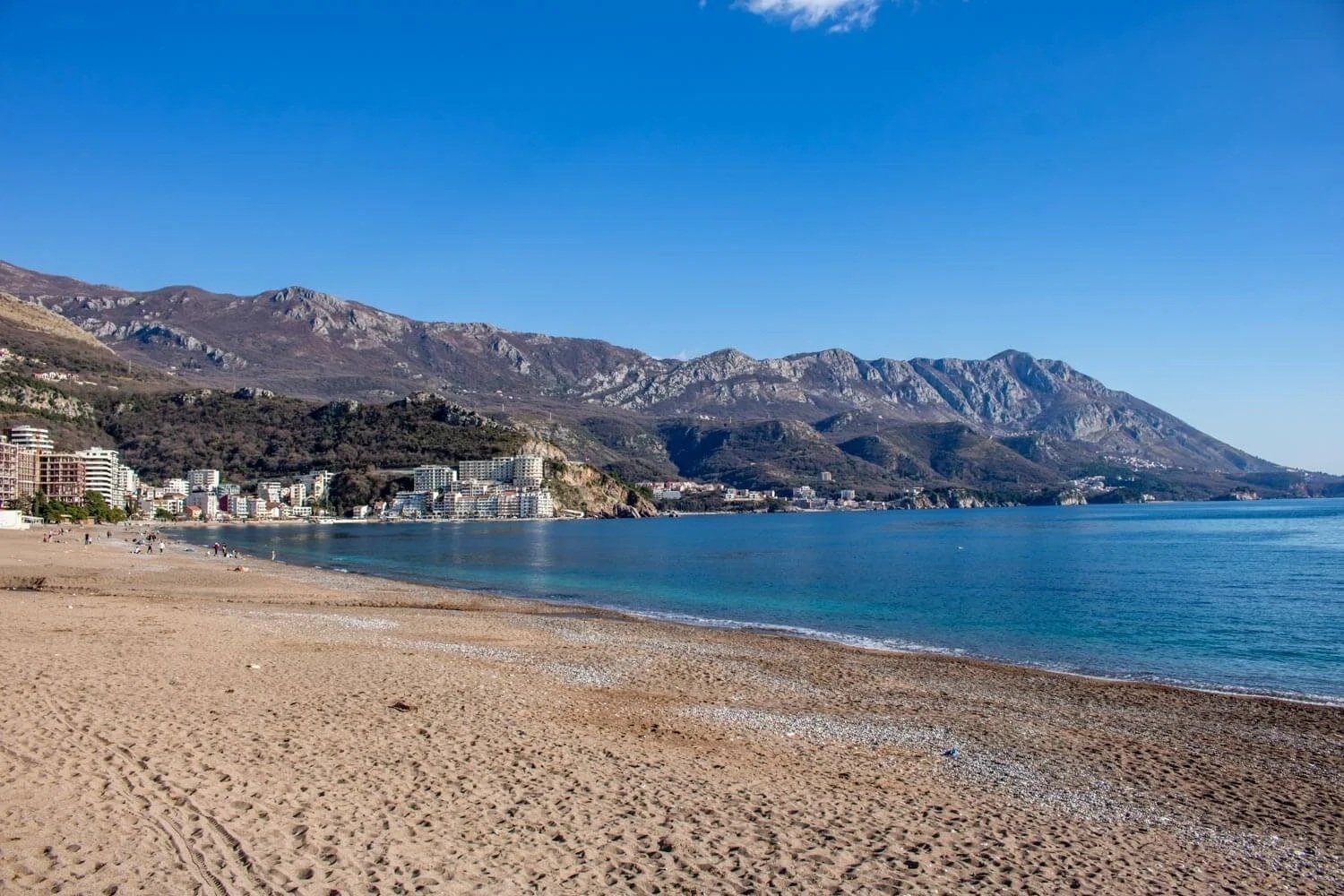 Bečići Beach in Montenegro, a sandy Adriatic coastline and the location of the Sea Dance Festival 2026.
