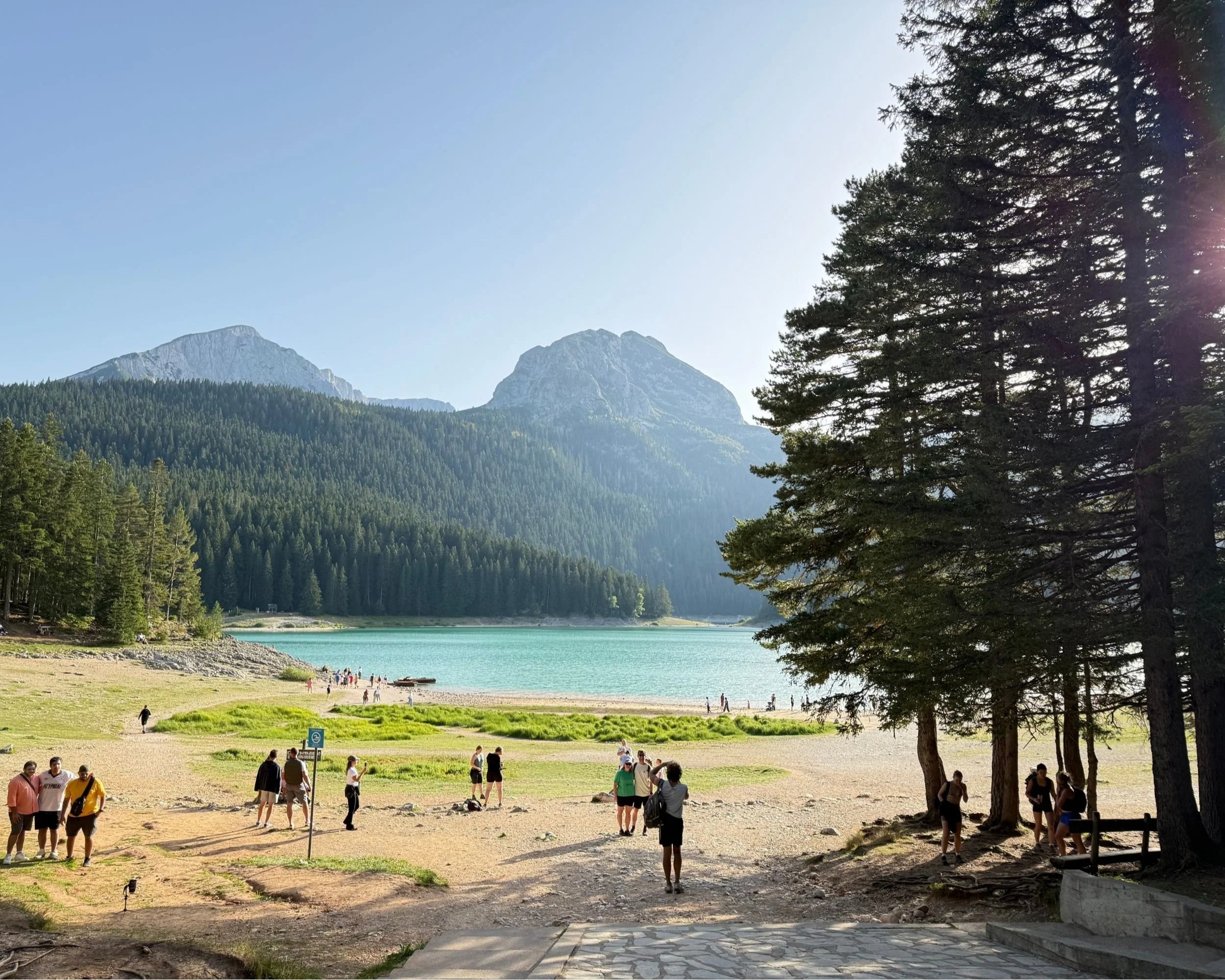 Crno Jezero near Žabljak, Montenegro, surrounded by the mountains of Durmitor National Park.