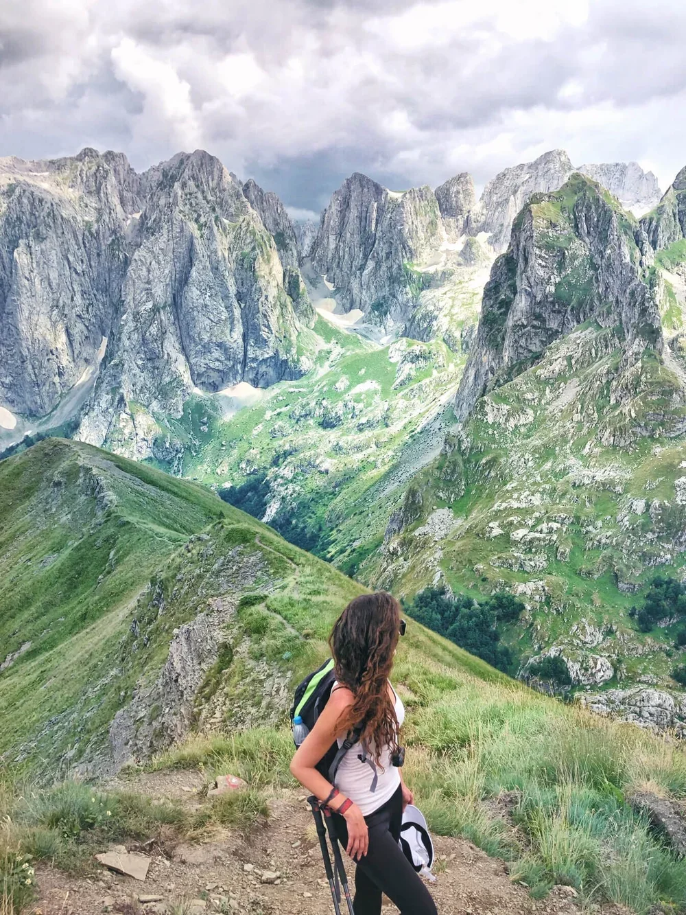 Dramatic mountain scenery in Prokletije National Park, Montenegro.