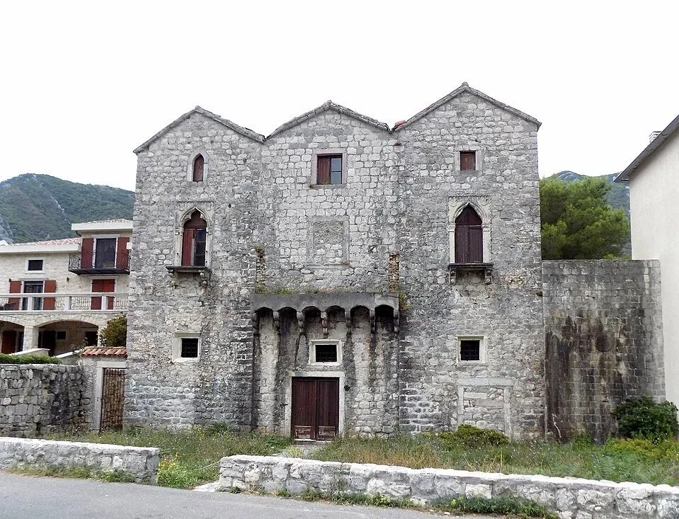 Tre Sorelle house in Prčanj, Bay of Kotor, Montenegro, linked to the legend of the three sisters