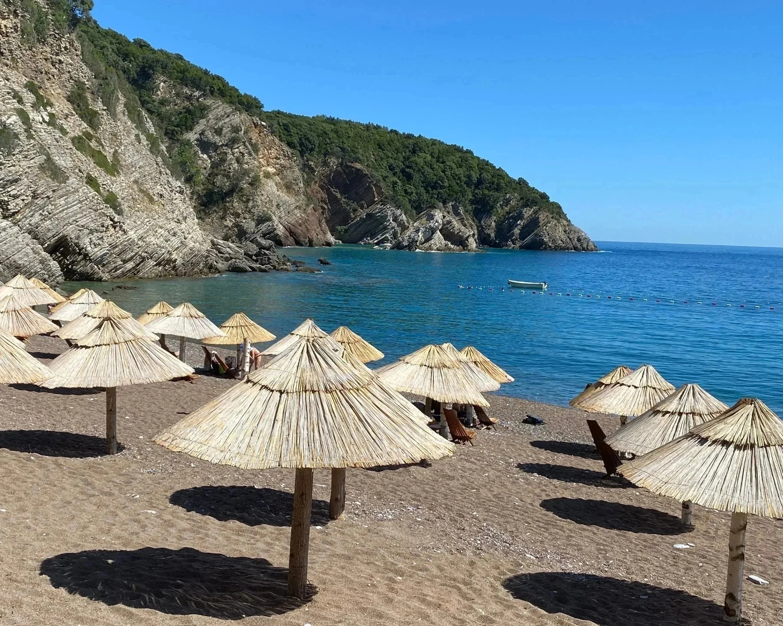 A peaceful Adriatic beach view at Kraljičina Plaža