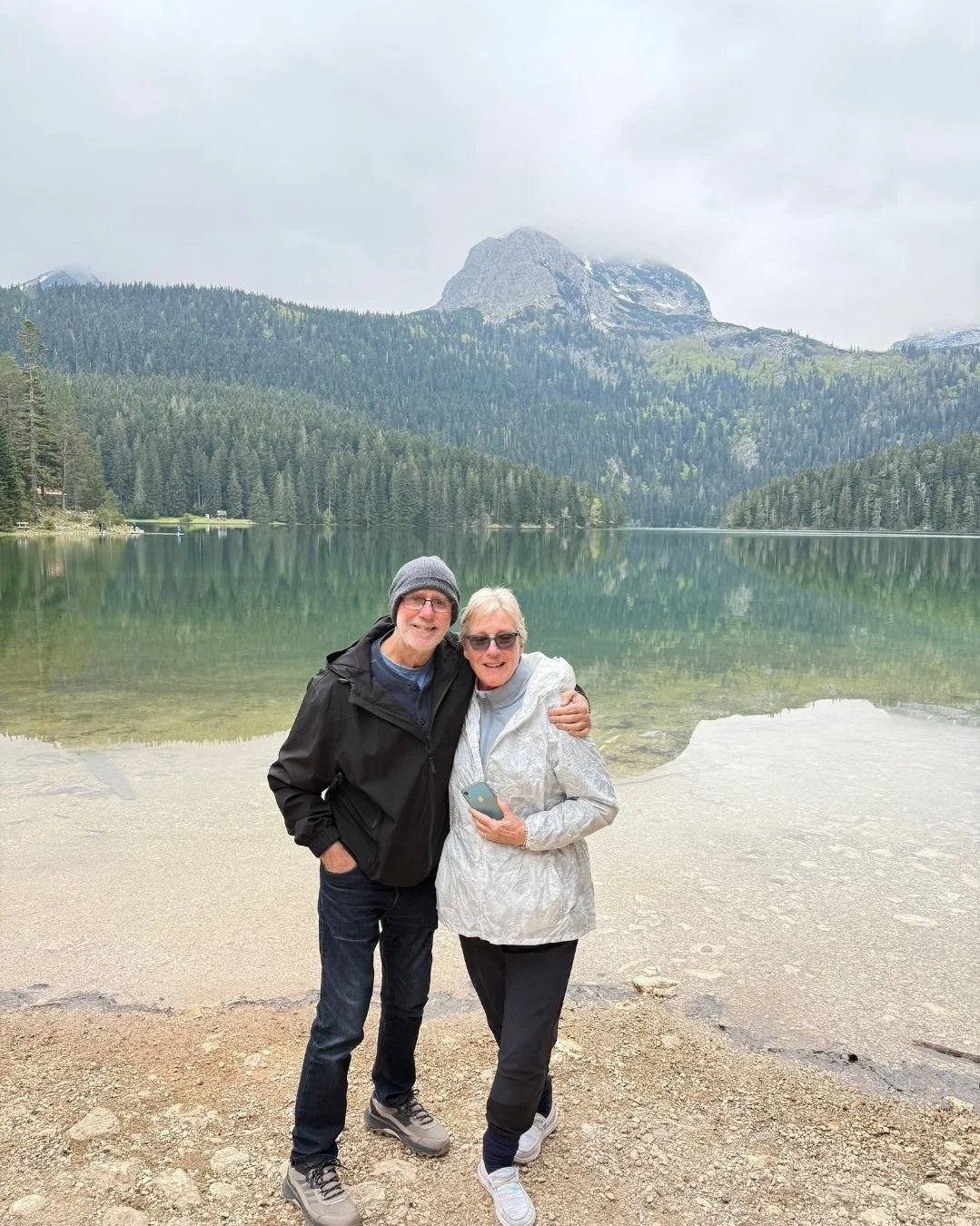 Couple at Black Lake in Durmitor National Park, Montenegro