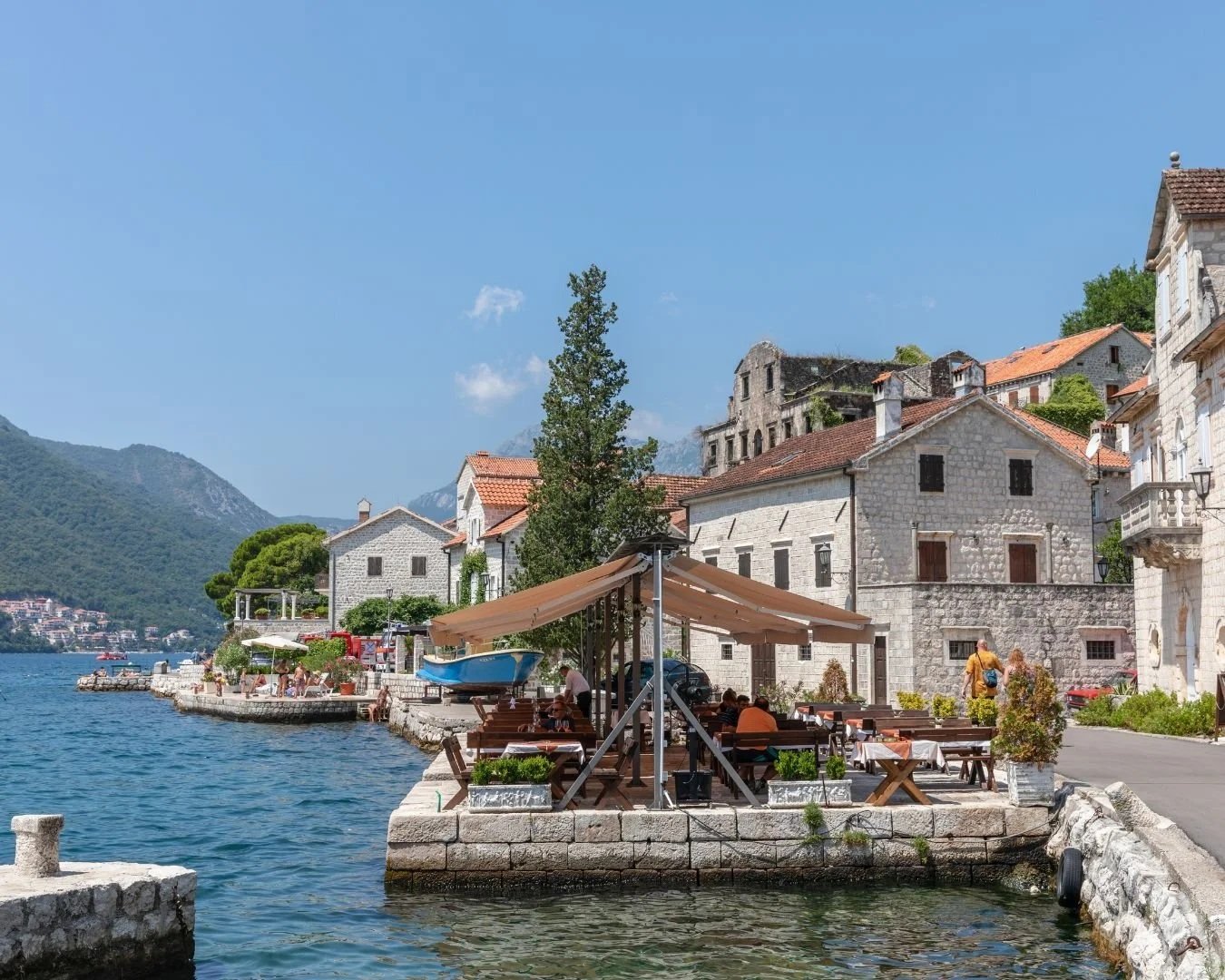 Perast town in Montenegro.