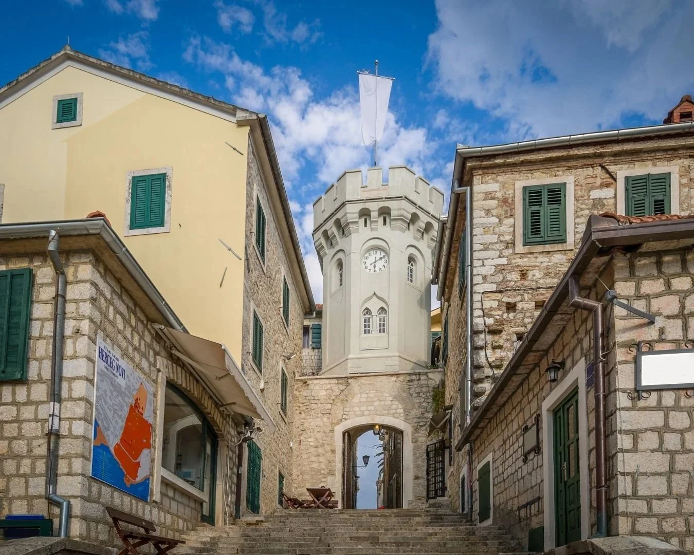 Clock Tower in Herceg Novi.