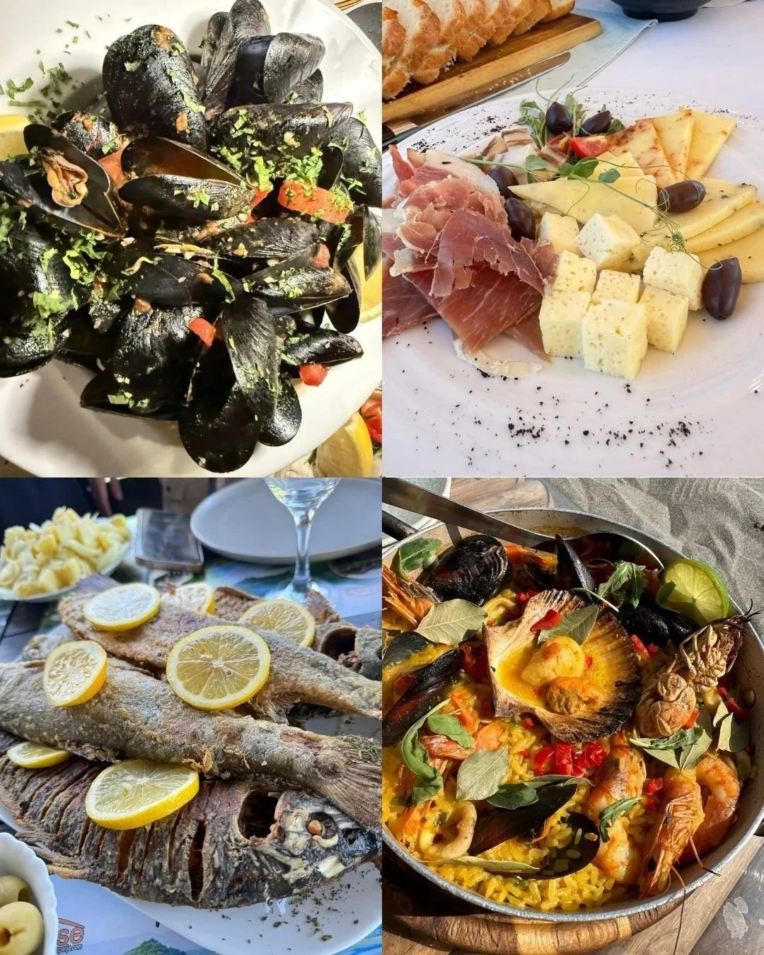Traditional and seafood dishes from Montenegro