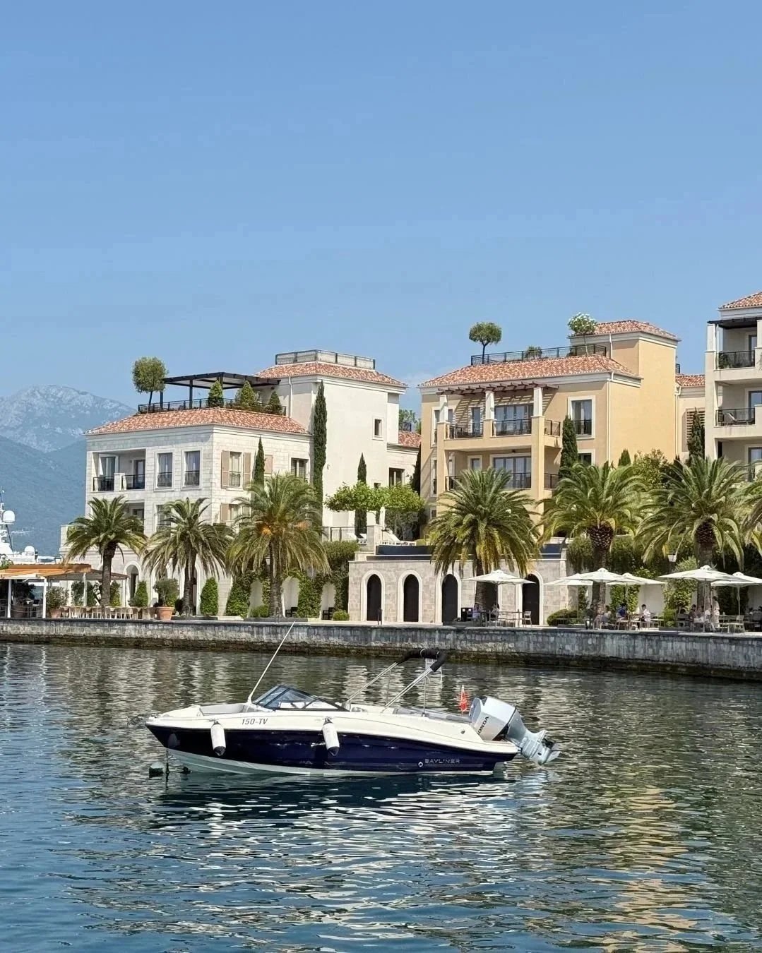 Waterfront in Tivat, Montenegro