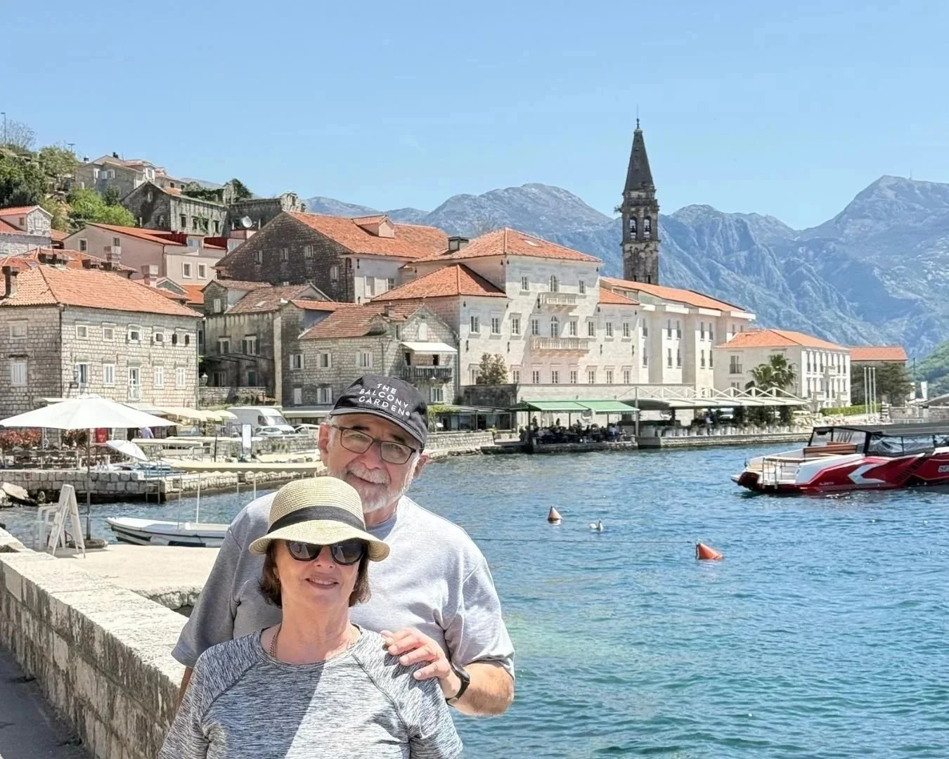 Couple in Perast, Montenegro.