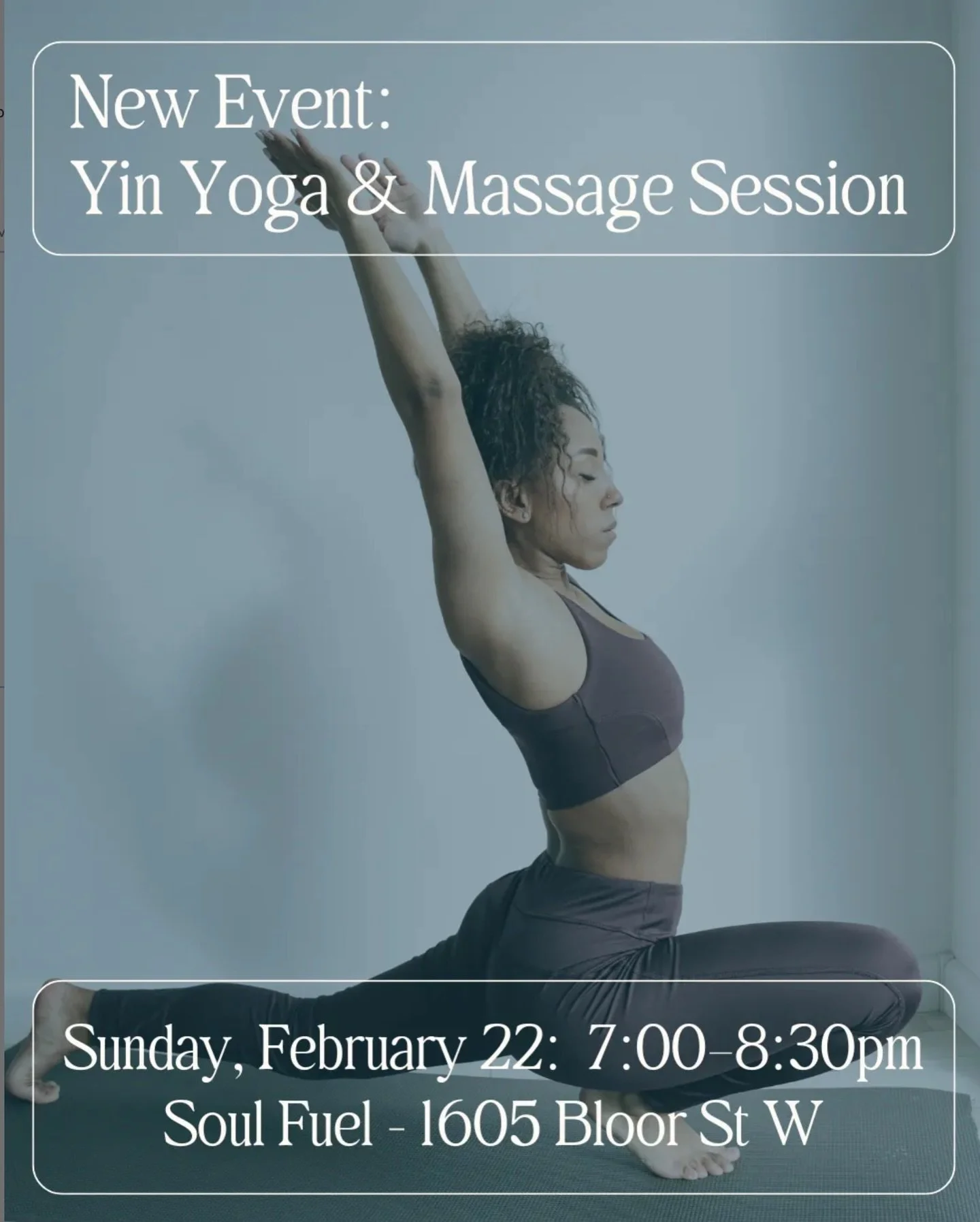 ⚡️Yin Yoga + RMT Massage⚡️Sunday, February 22 at 7:00-8:30pm,&nbsp;with Dr. Arielle Leader (ND, RMT, BASc) and guest RMTs.⁠
⁠
A seasonal winter workshop focusing on the Water element, representing our reserves of energy, rest, regeneration and endura
