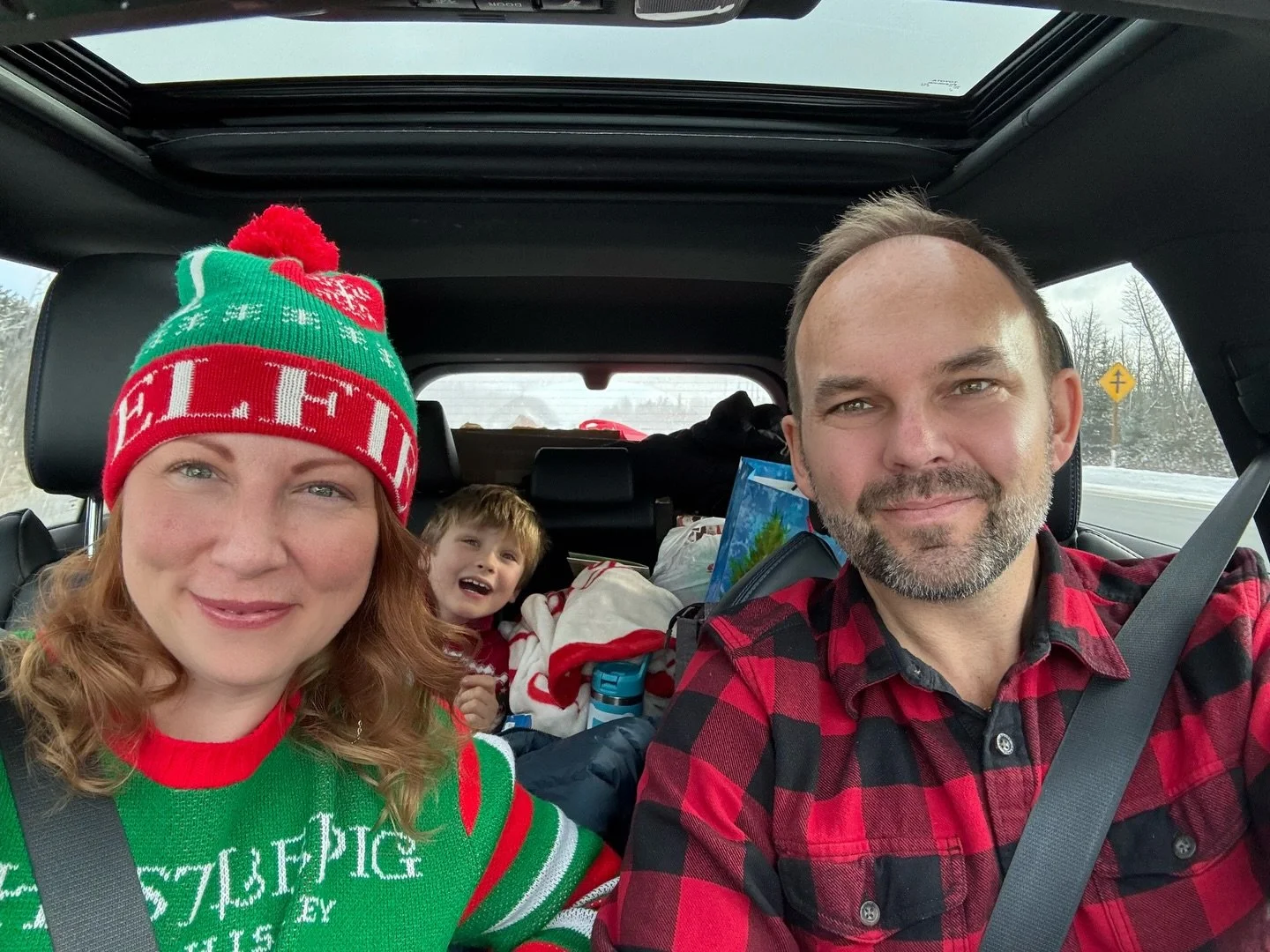 Happy Merry Joyful day out there! Annual Christmas Day drive from Ottawa to Orillia to share our time with all parents. Tough year this round, but we&rsquo;re keeping the vibes high for Sam and our spirits. Wishing you and yours a lovely holiday time