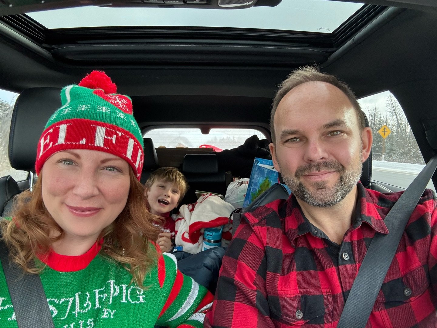 Happy Merry Joyful day out there! Annual Christmas Day drive from Ottawa to Orillia to share our time with all parents. Tough year this round, but we&rsquo;re keeping the vibes high for Sam and our spirits. Wishing you and yours a lovely holiday time