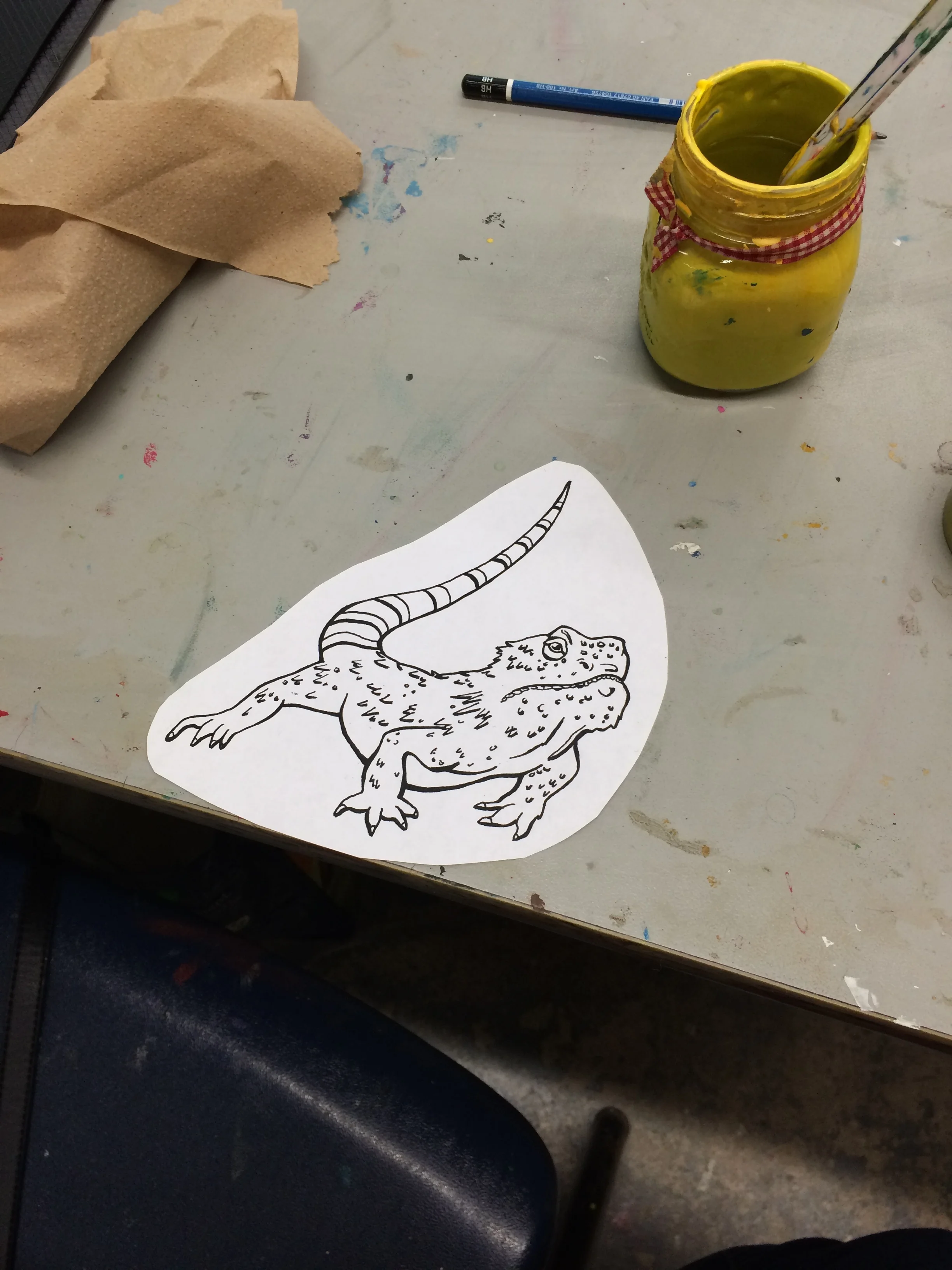  Photocopy of an image, before I exposed it onto a screen. 