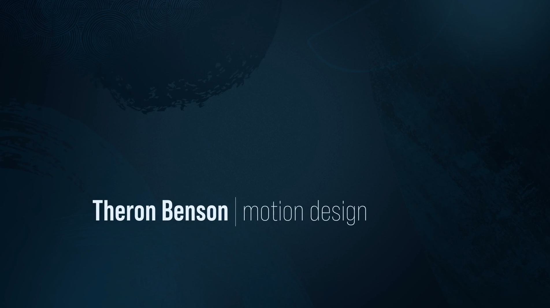 Theron Benson DemoReel