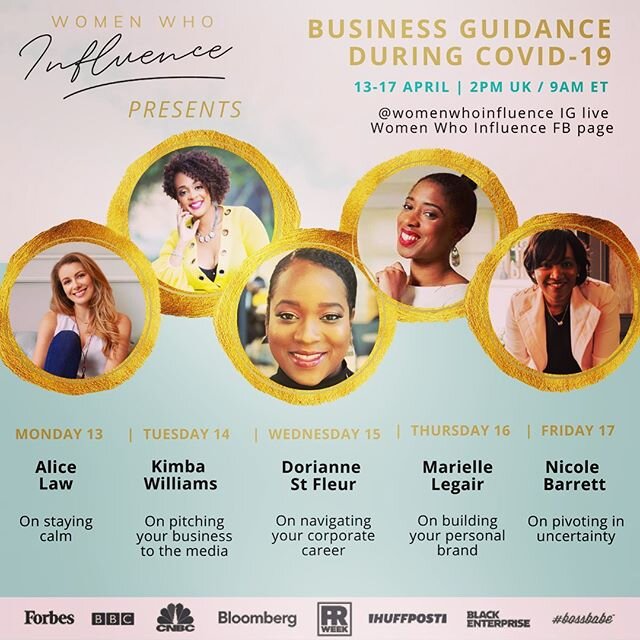 #entrepreneurs #covid #realtalk 
We could all use a little really talk break with fellow entrepreneurs. I&rsquo;m excited to be joining these amazing ladies next week to talk about pushing forward in your business in lieu of COVID-19! Yours truly, &l