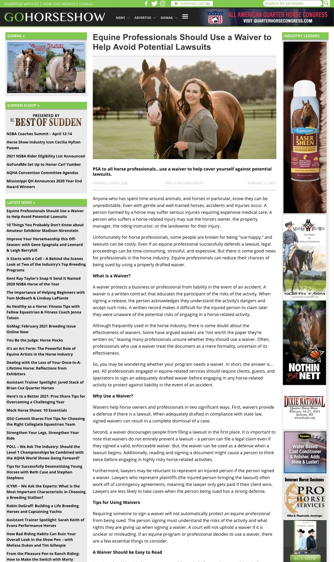 Go Horse Show Digital Magazine