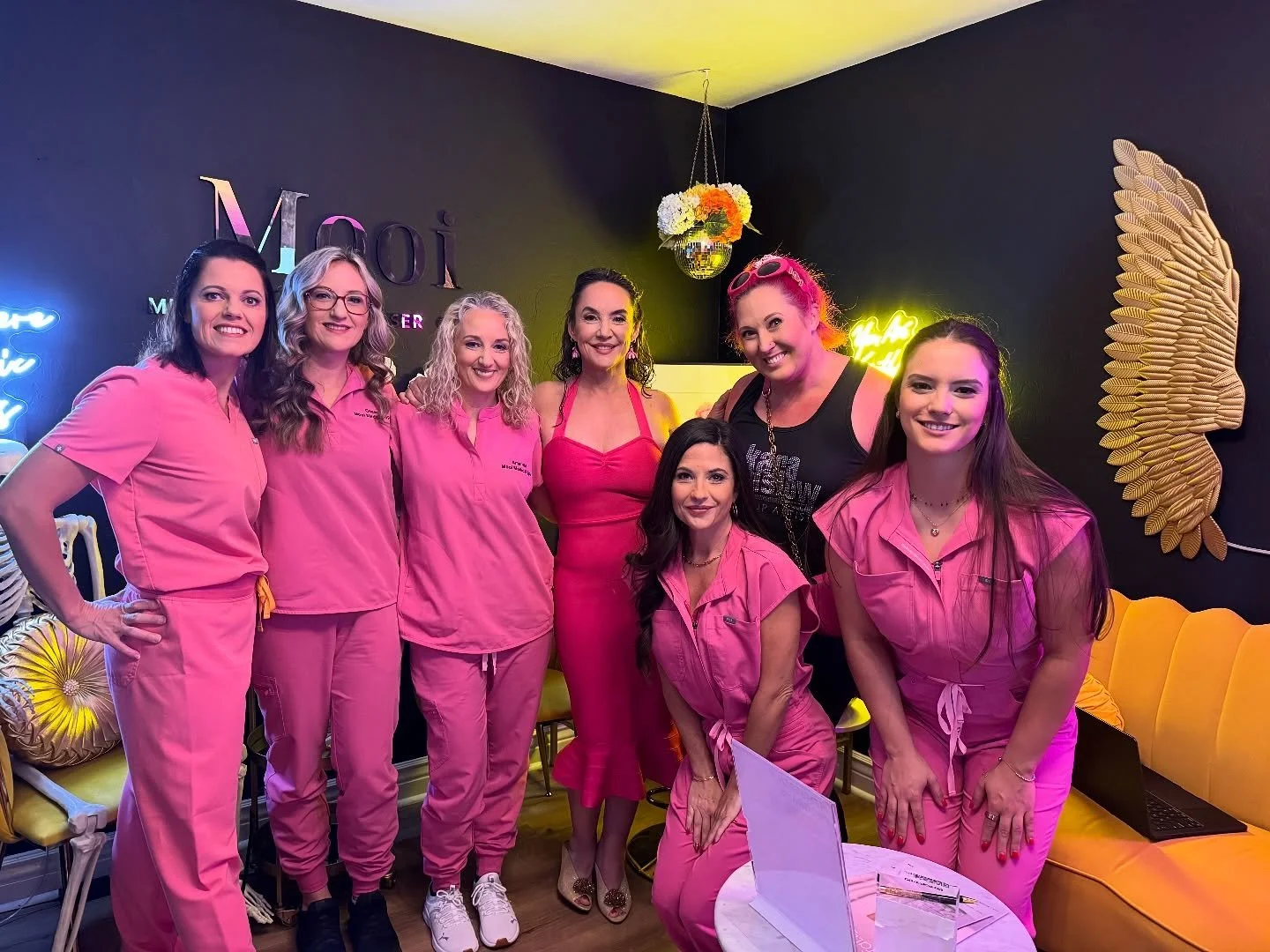 Loved getting the ladies of @mooimedspa ready for their photos with @chriswatkinsphotography for @ourtownmag today.