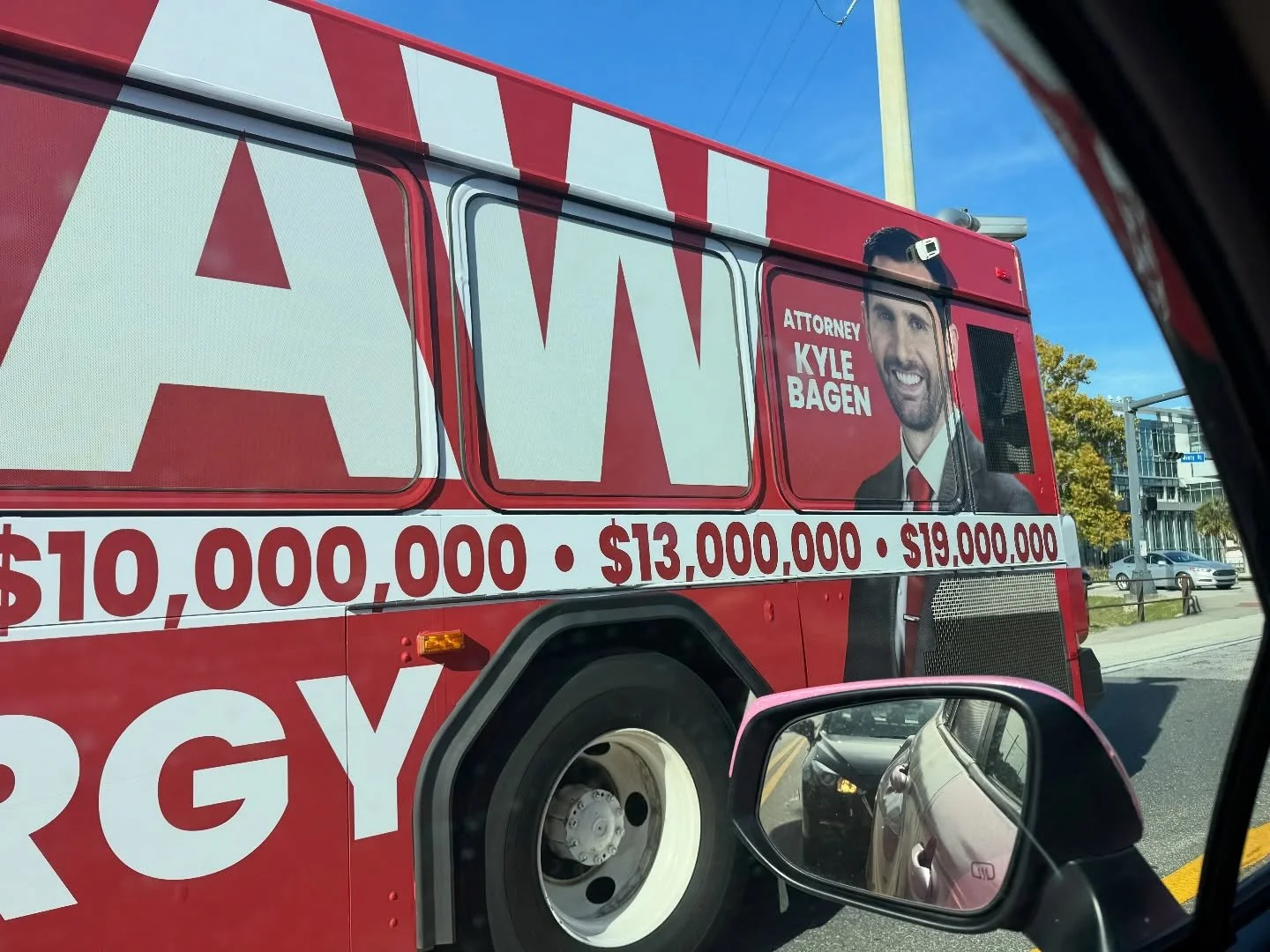 When you are on campus and see a new bus you did the makeup for @bagenlaw for and you pull your phone out to take a pic and the bus driver thinks you are trying to take his pic lol