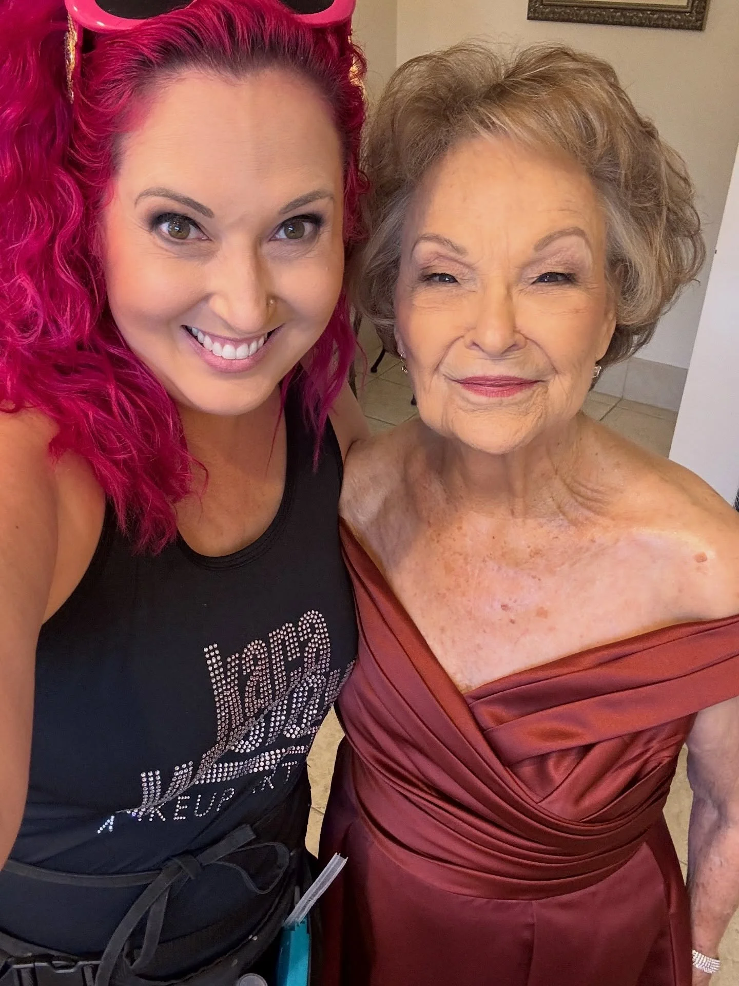 With today&rsquo;s beautiful bride (93 years young)! Loved working with her and her bestie today for such a special moment.