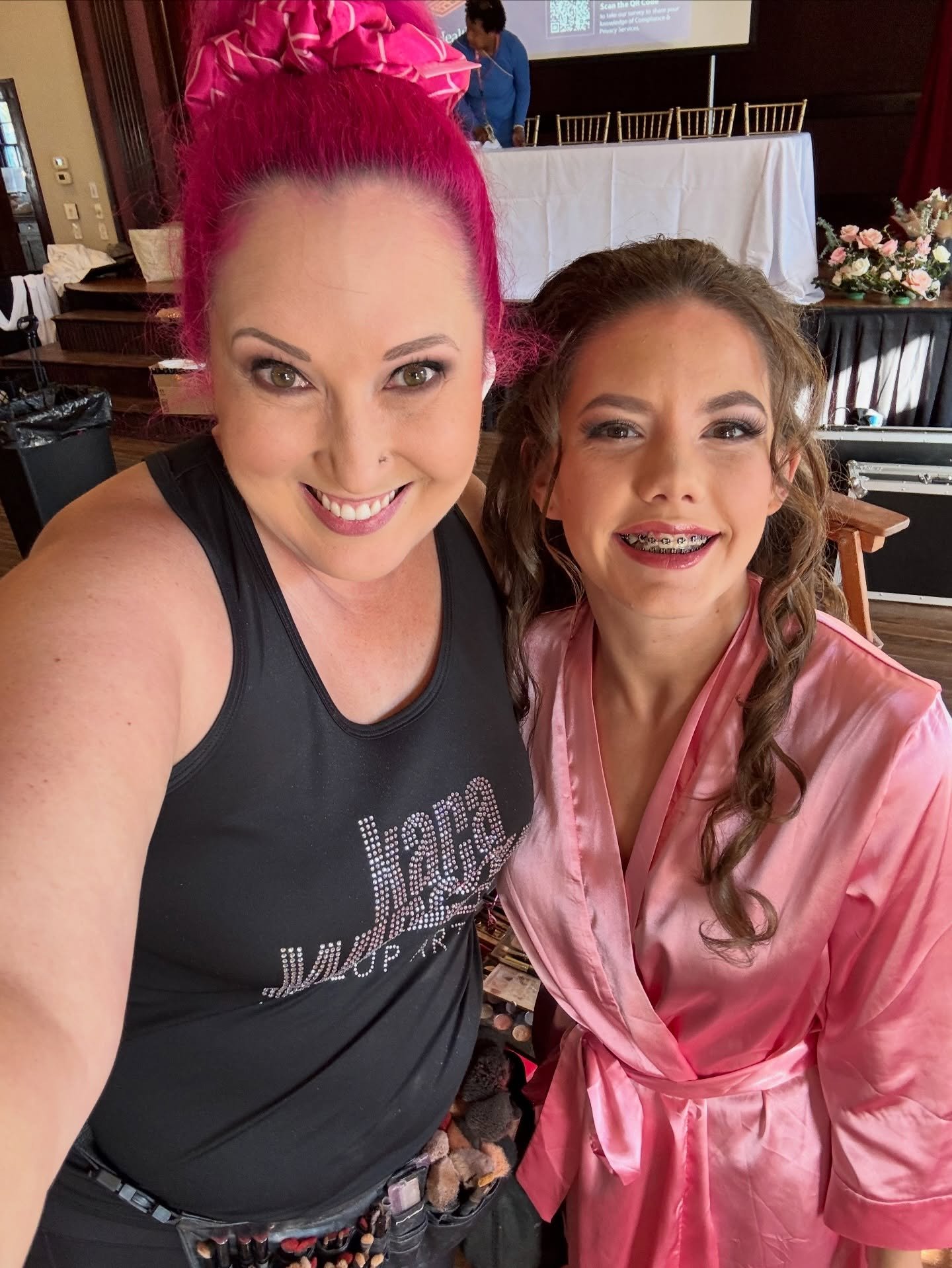 It seems like yesterday I was doing girls day getting pedicures with my friends little girl and today I did her makeup for her Quincea&ntilde;eras.  How is that little girl all grownup?  What an honor to be part of her big day!