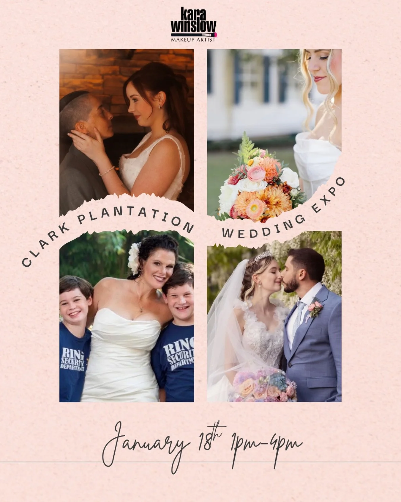 Brides to be come see me January 18th at the @clarkplantation wedding expo from 1pm to 4pm.  Beginning of January I&rsquo;ll announce the special deal that you will only receive if you book your wedding that day at the expo.  It will be the only time