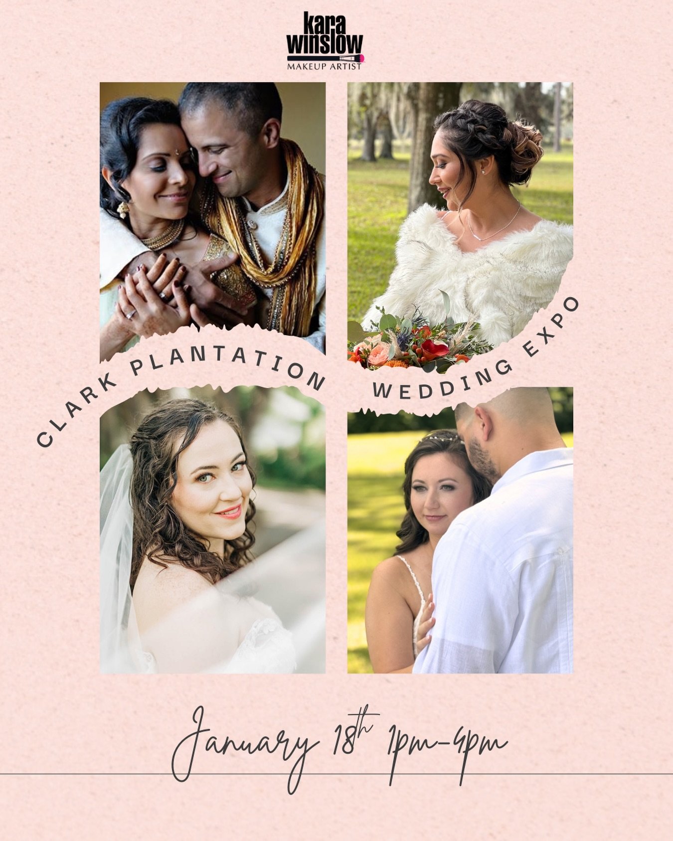 Brides to be I can&rsquo;t wait to see you all at the @clarkplantation expo on January 18th from 1-4pm.
